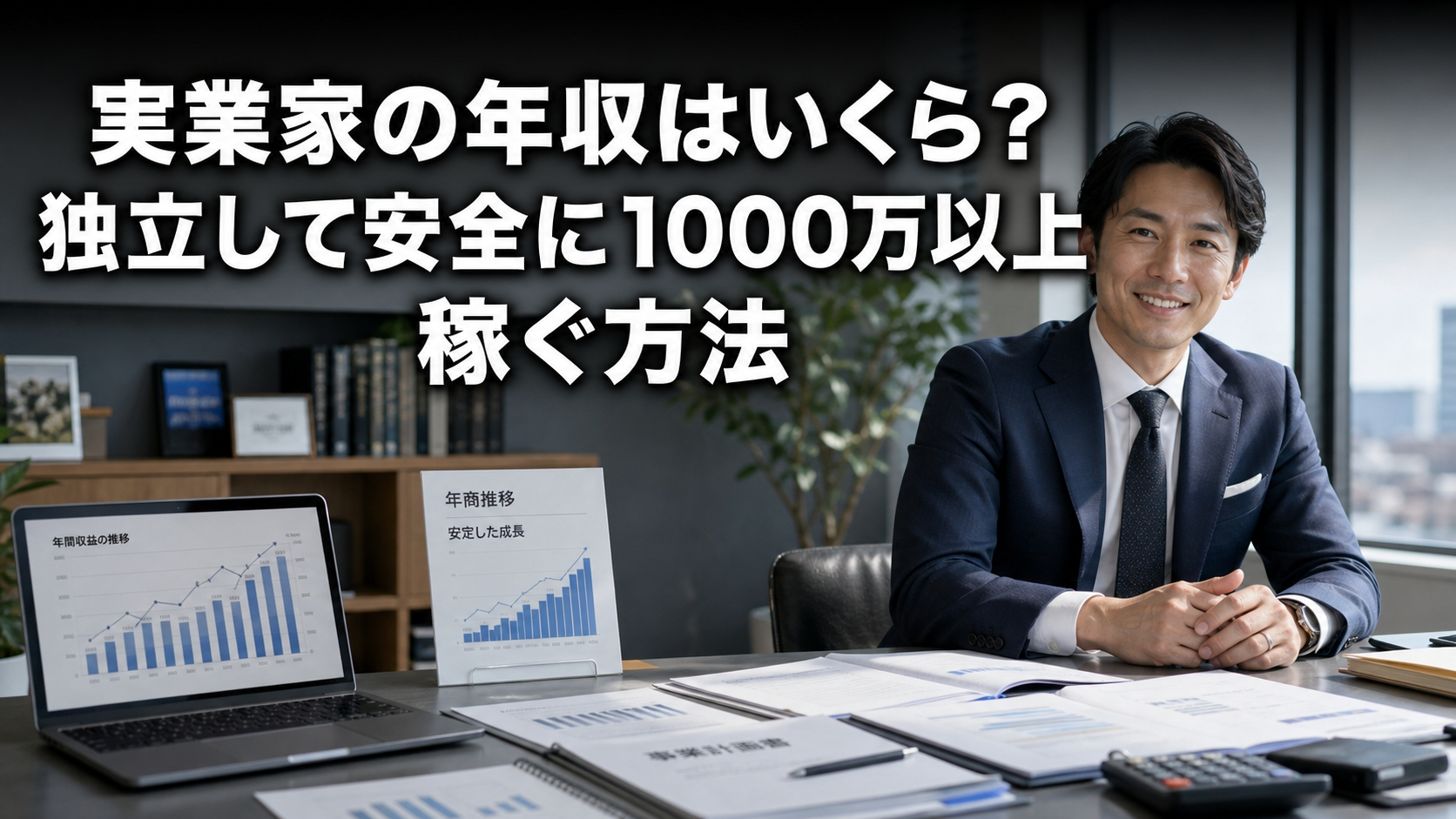 実業家の年収はいくら？独立して安全に1000万以上稼ぐ方法