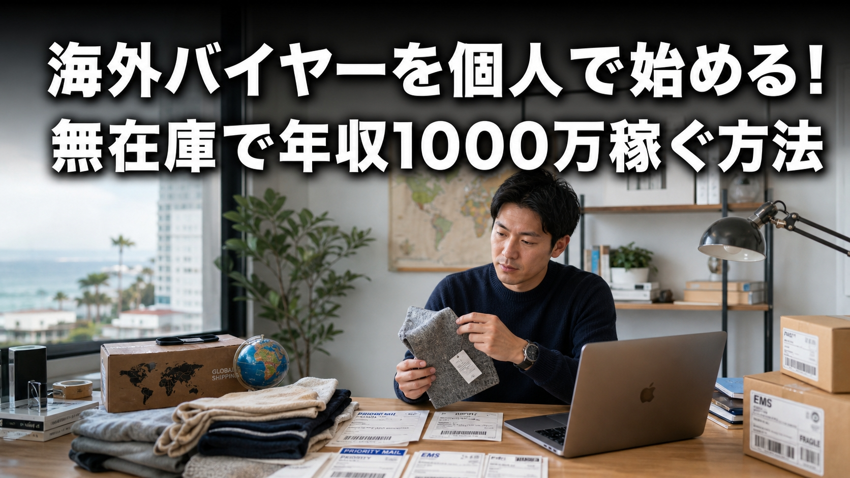 海外バイヤーを個人で始める！無在庫で年収1000万稼ぐ方法