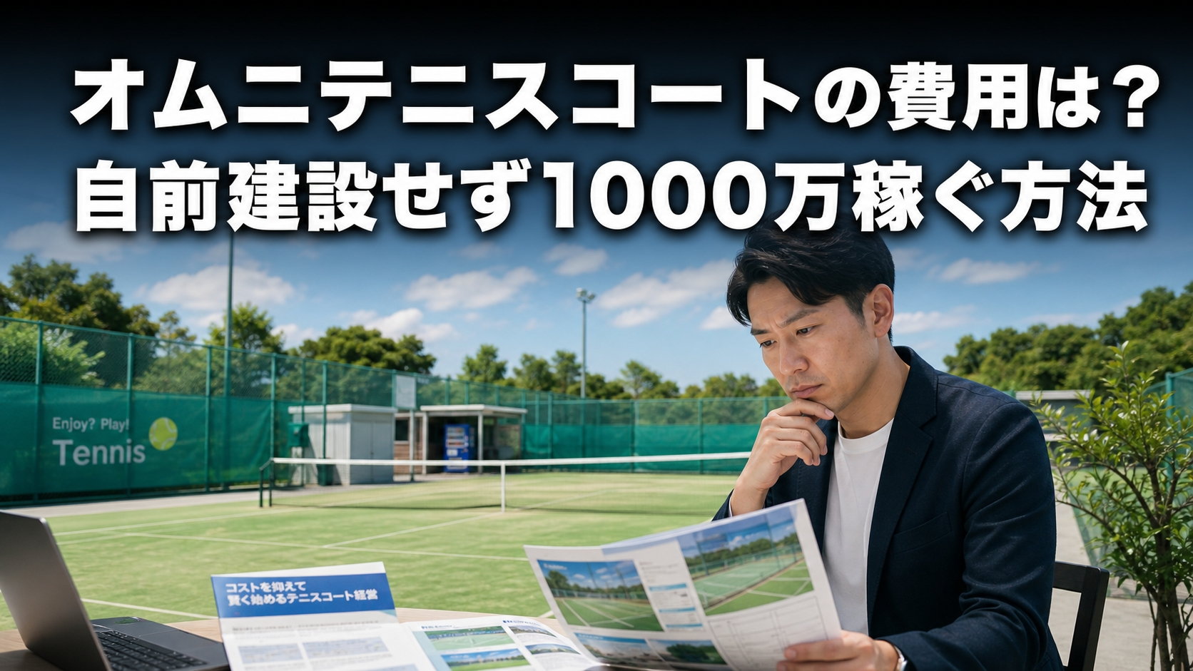 オムニテニスコートの費用は？自前建設せず1000万稼ぐ方法