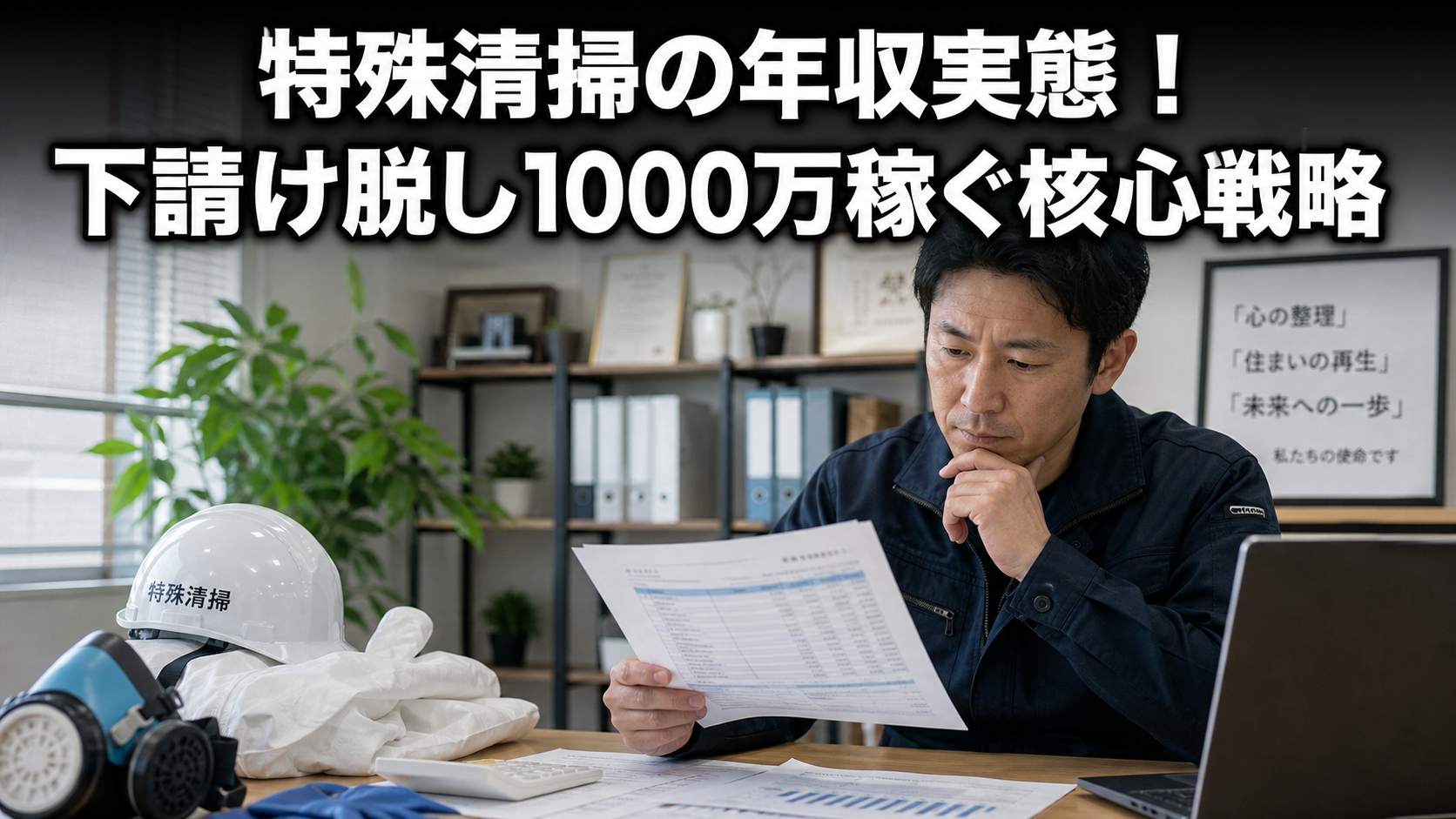 特殊清掃の年収実態！下請け脱し1000万稼ぐ核心戦略