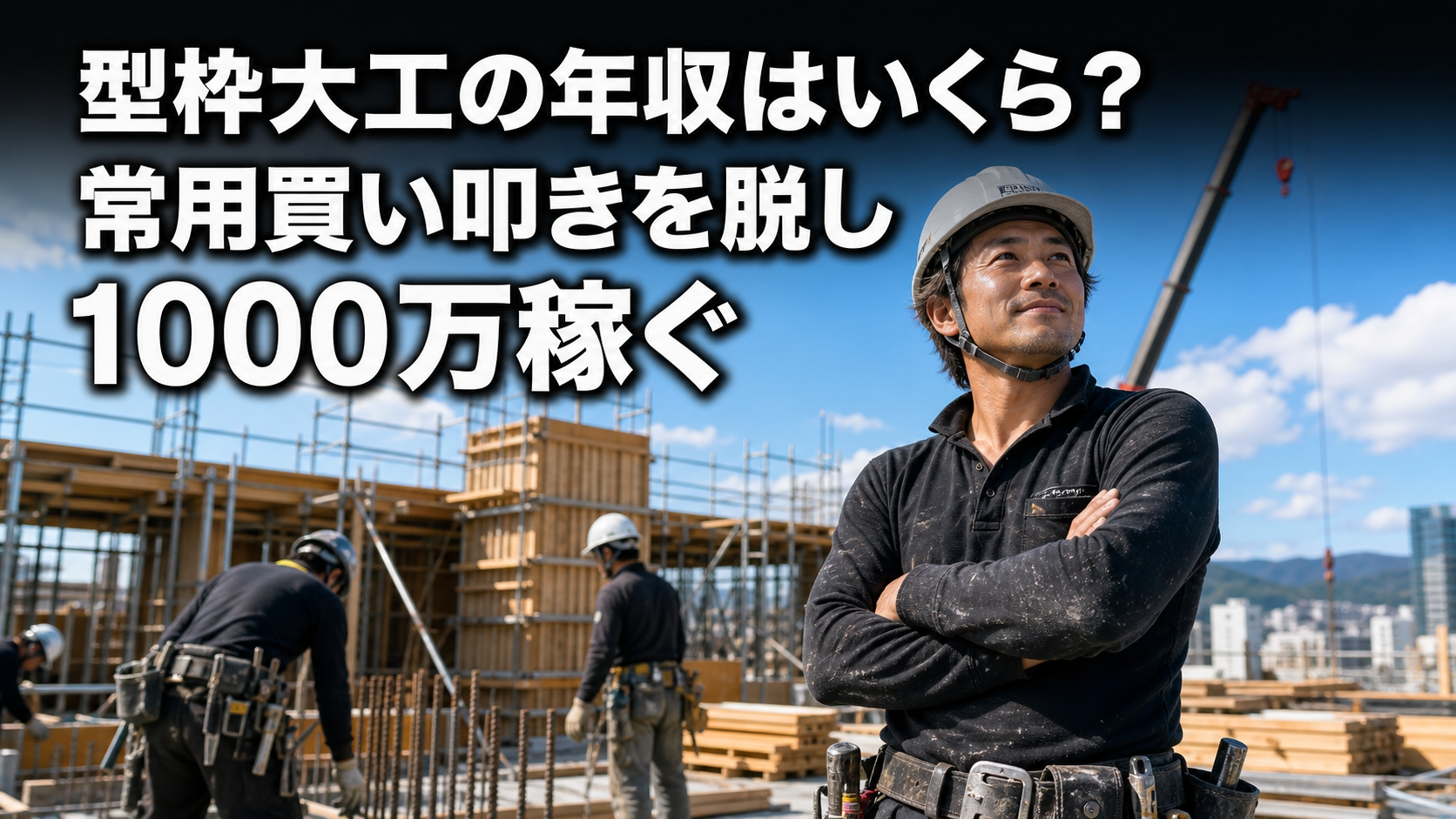 型枠大工の年収はいくら？常用買い叩きを脱し1000万稼ぐ