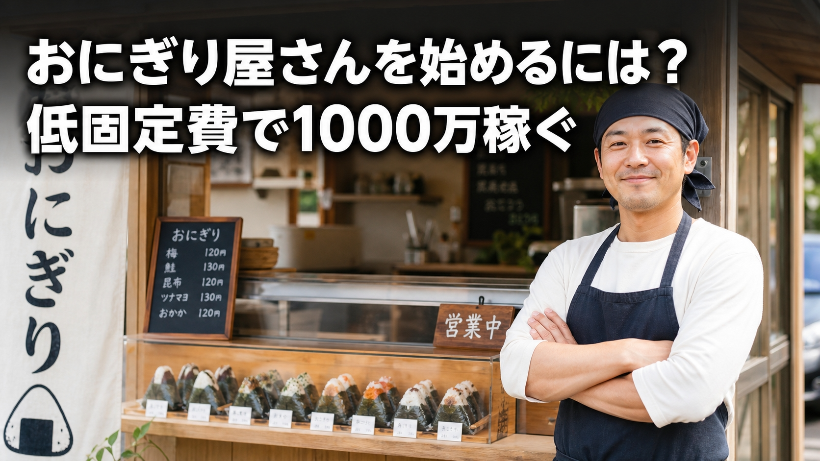 おにぎり屋さんを始めるには？低固定費で1000万稼ぐ