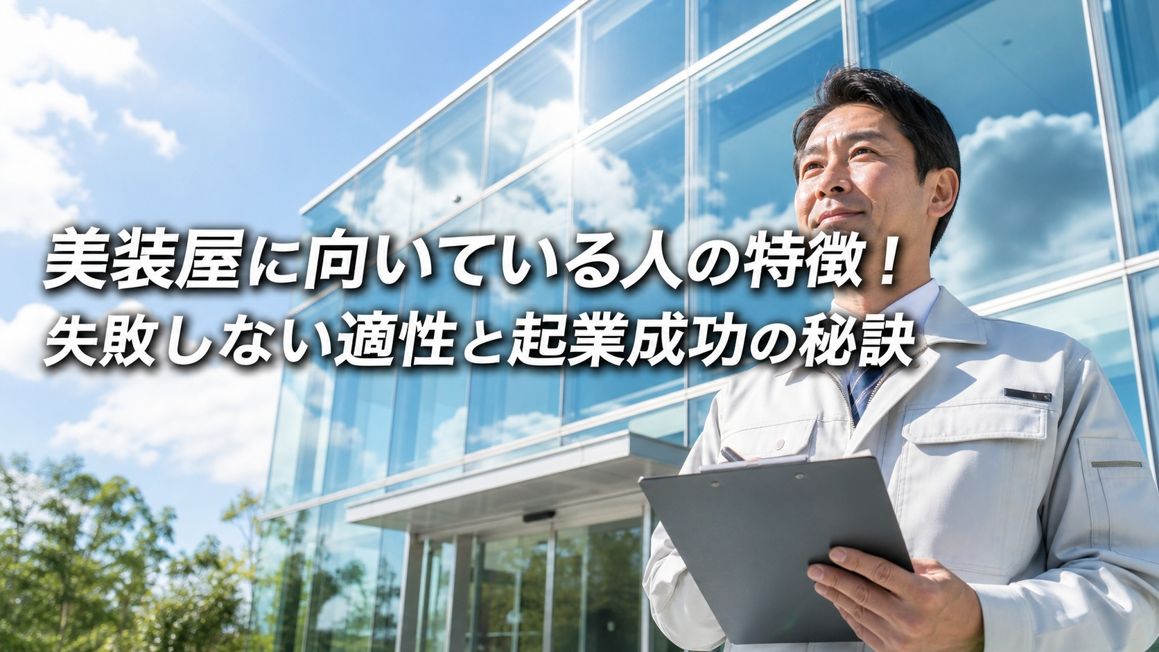 美装屋に向いている人の特徴！失敗しない適性と起業成功の秘訣