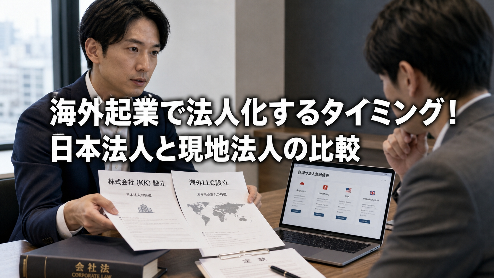 海外起業で法人化するタイミング！日本法人と現地法人の比較