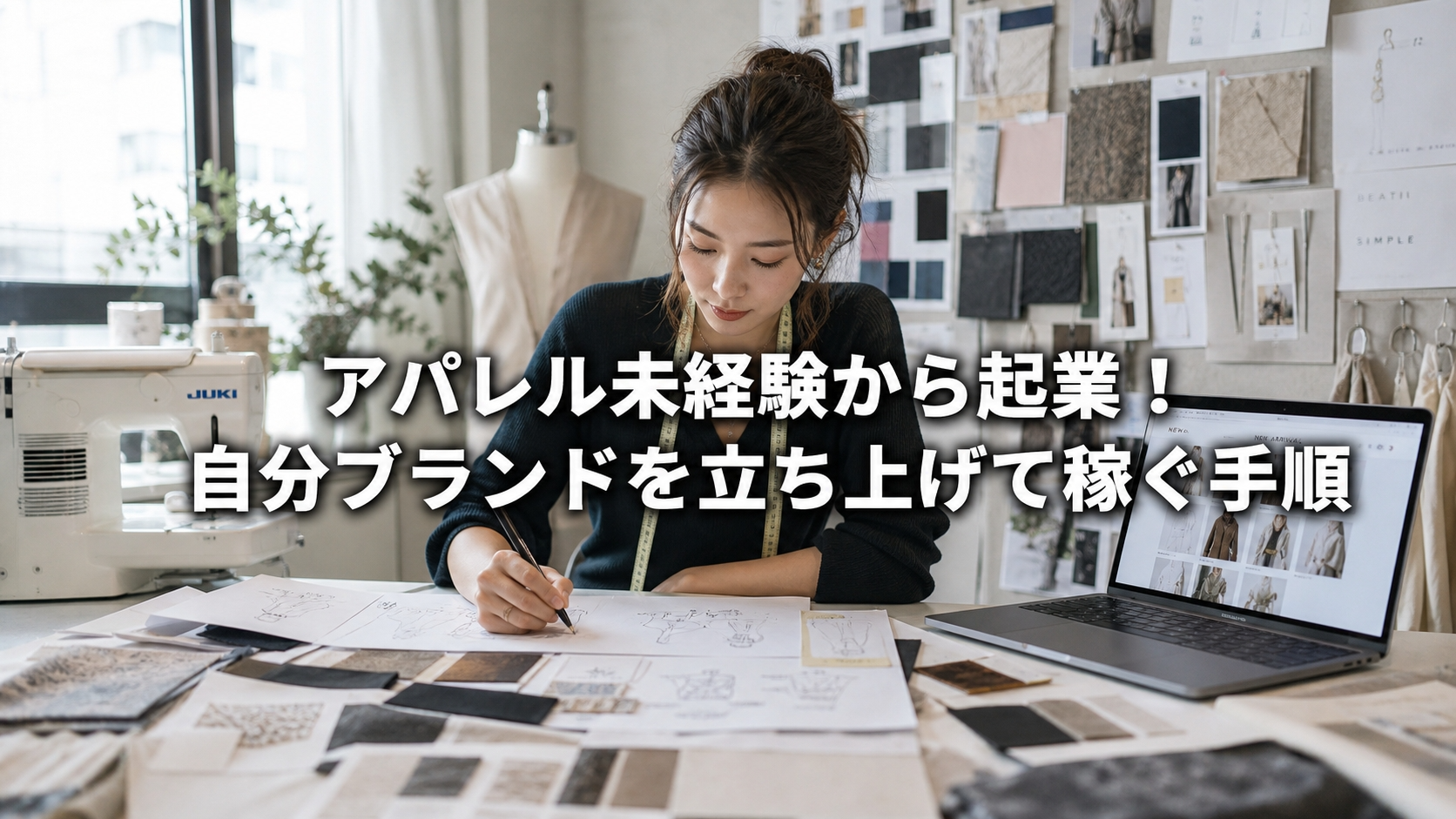 アパレル未経験から起業！自分ブランドを立ち上げて稼ぐ手順