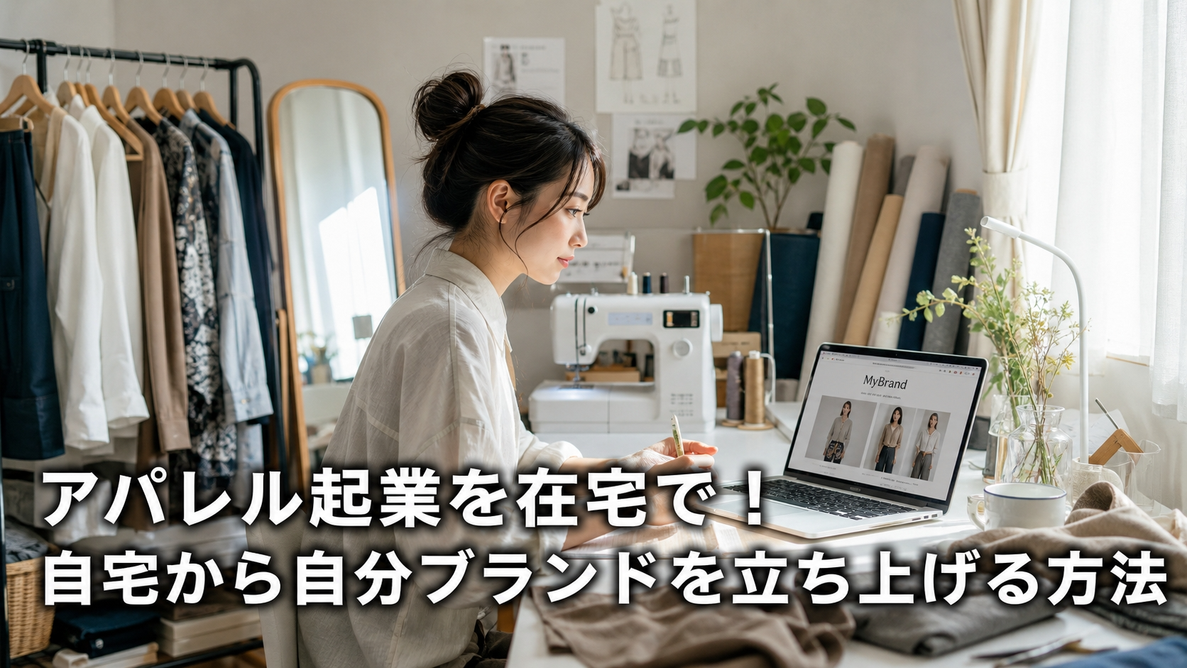 アパレル起業を在宅で！自宅から自分ブランドを立ち上げる方法