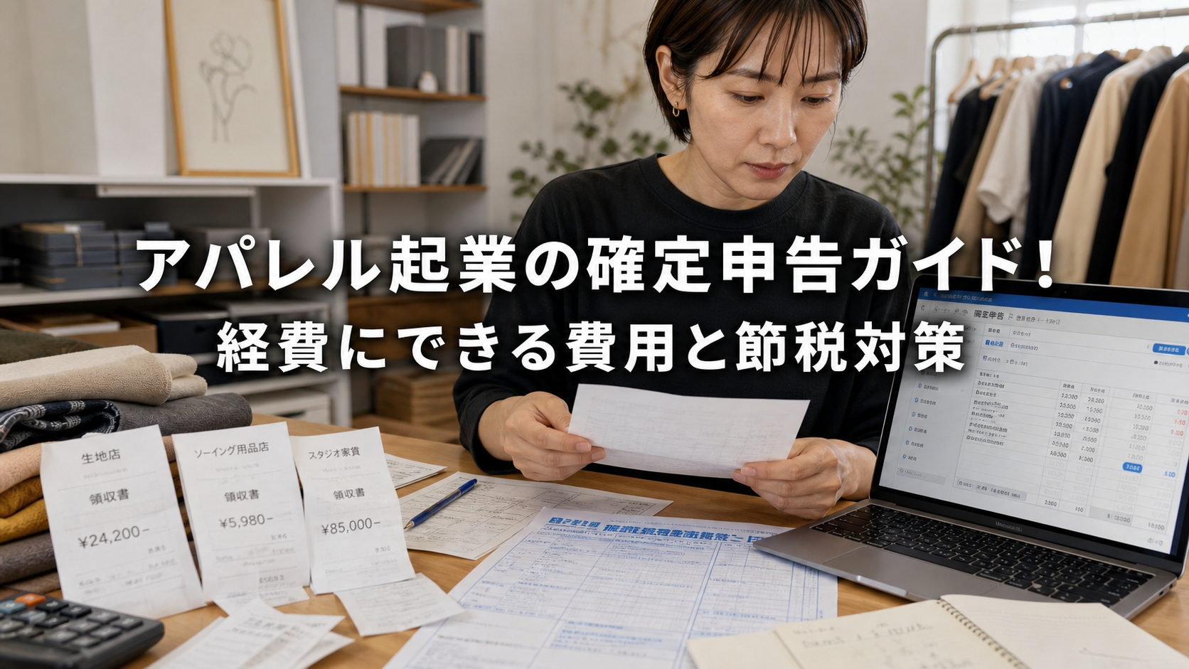 アパレル起業の確定申告ガイド！経費にできる費用と節税対策
