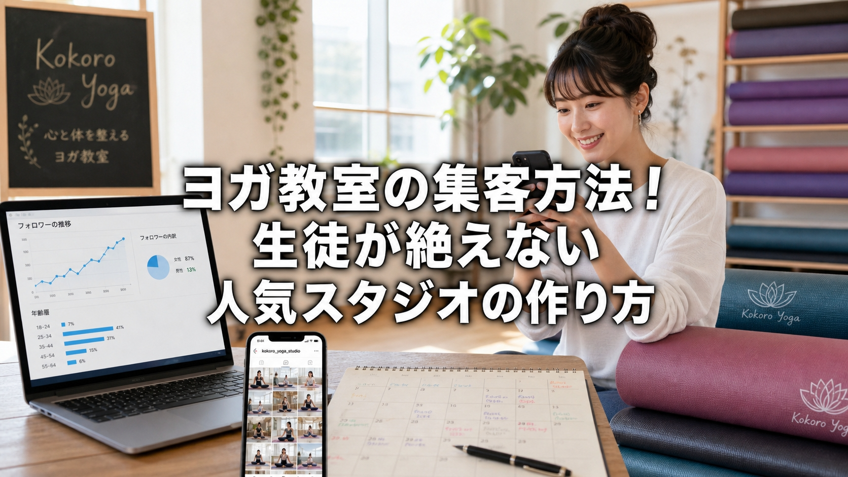 ヨガ教室の集客方法！生徒が絶えない人気スタジオの作り方