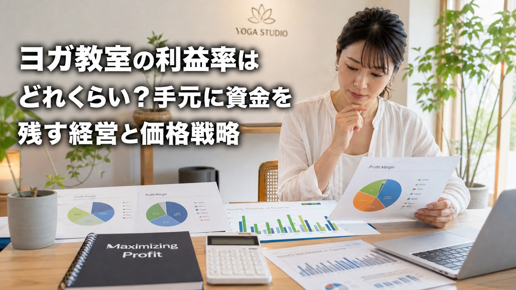 ヨガ教室の利益率はどれくらい？手元に資金を残す経営と価格戦略