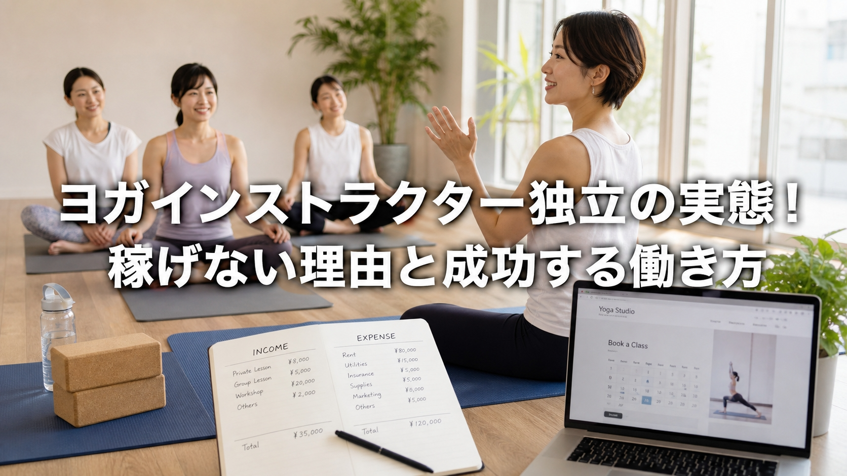 ヨガインストラクター独立の実態！稼げない理由と成功する働き方