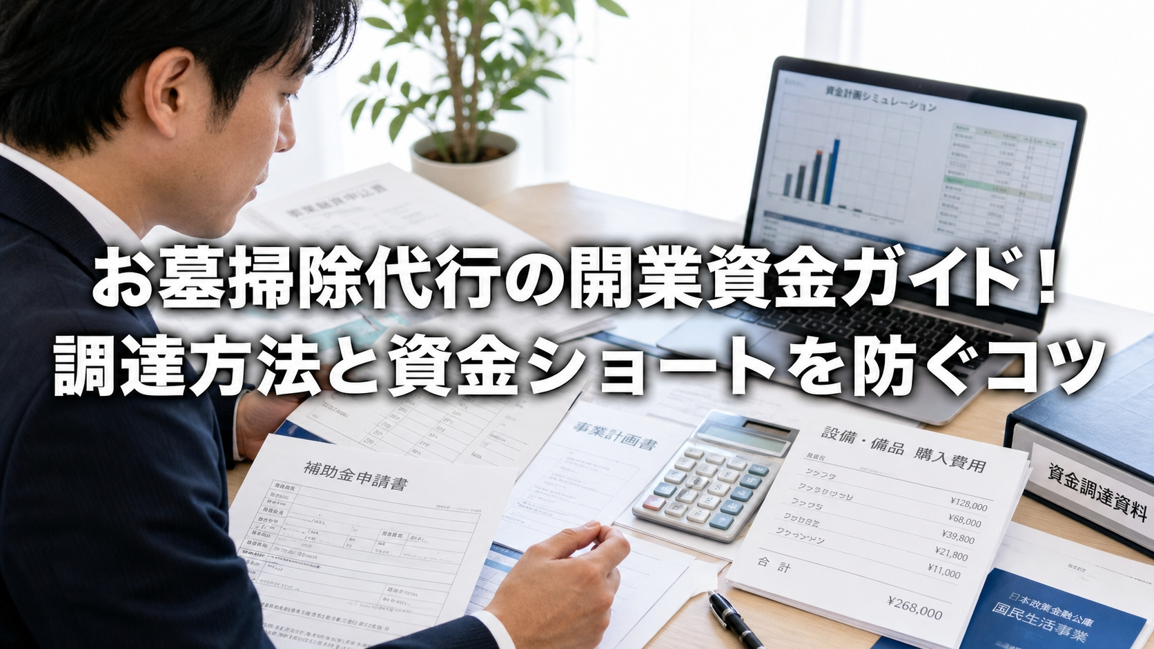 お墓掃除代行の開業資金ガイド！調達方法と資金ショートを防ぐコツ