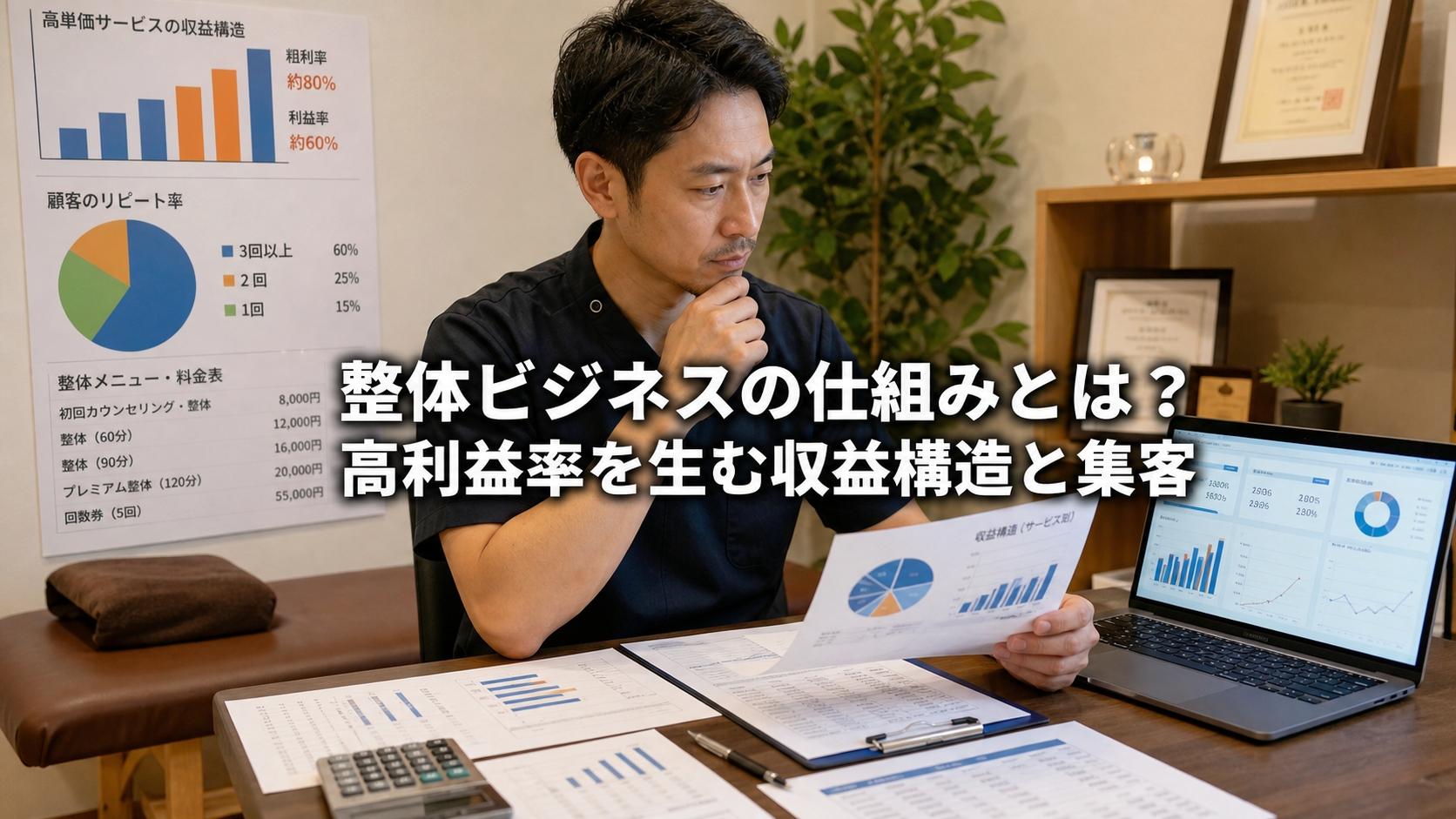 整体ビジネスの仕組みとは？高利益率を生む収益構造と集客