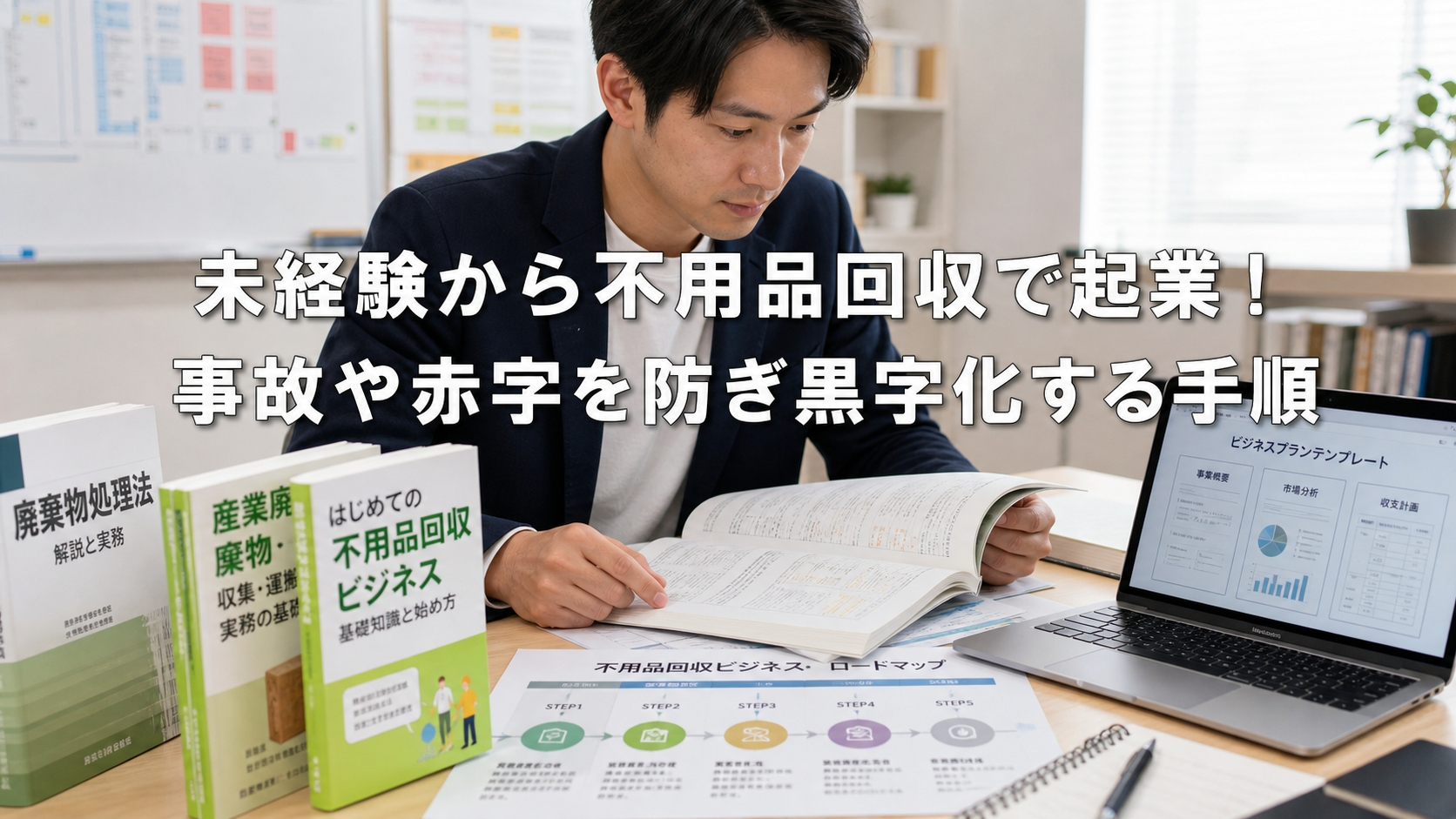 未経験から不用品回収で起業！事故や赤字を防ぎ黒字化する手順