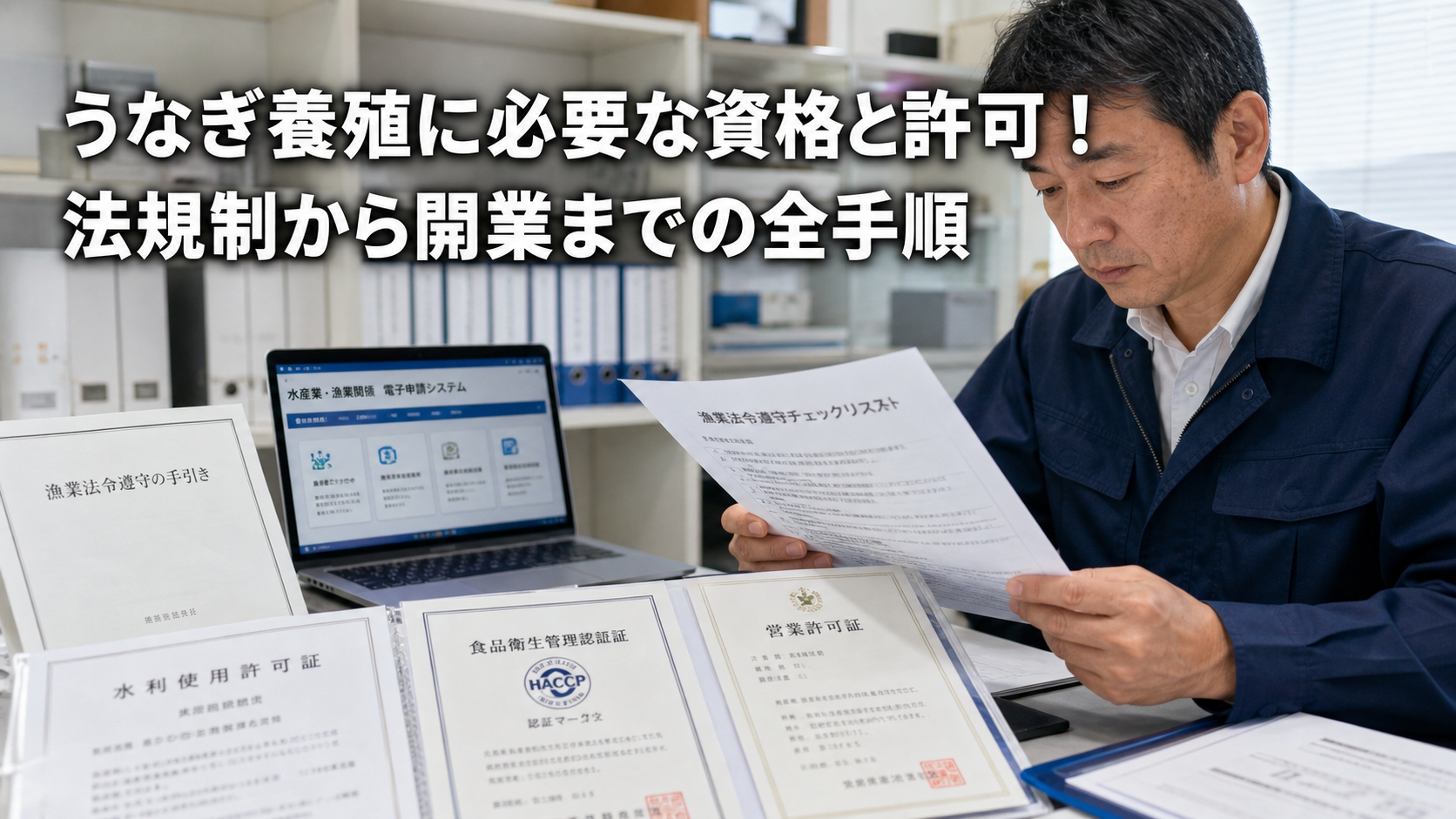 うなぎ養殖に必要な資格と許可！法規制から開業までの全手順