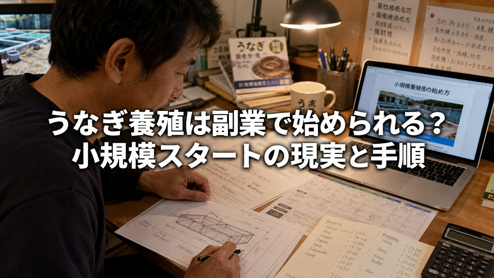 うなぎ養殖は副業で始められる？小規模スタートの現実と手順