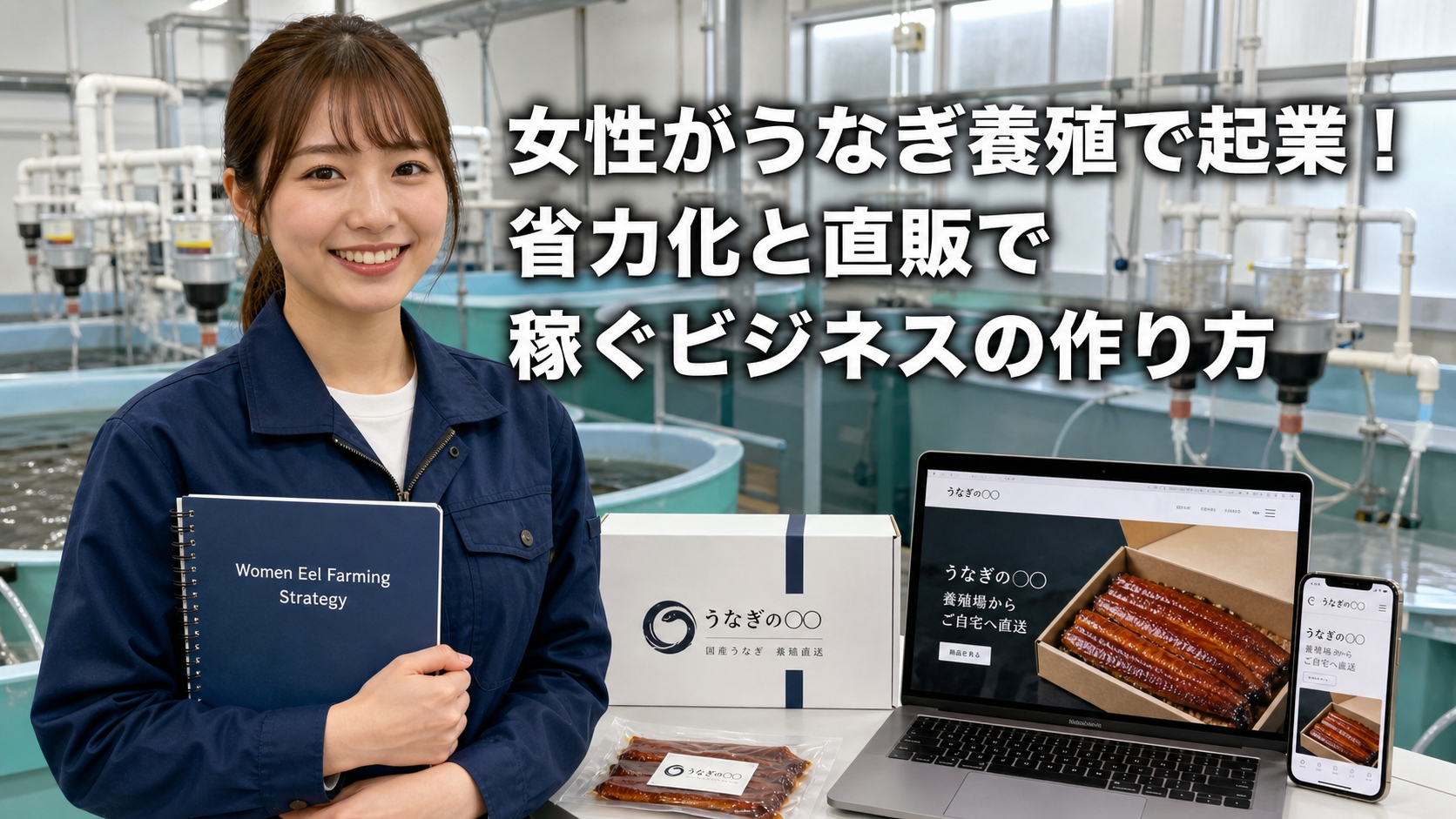 女性がうなぎ養殖で起業！省力化と直販で稼ぐビジネスの作り方