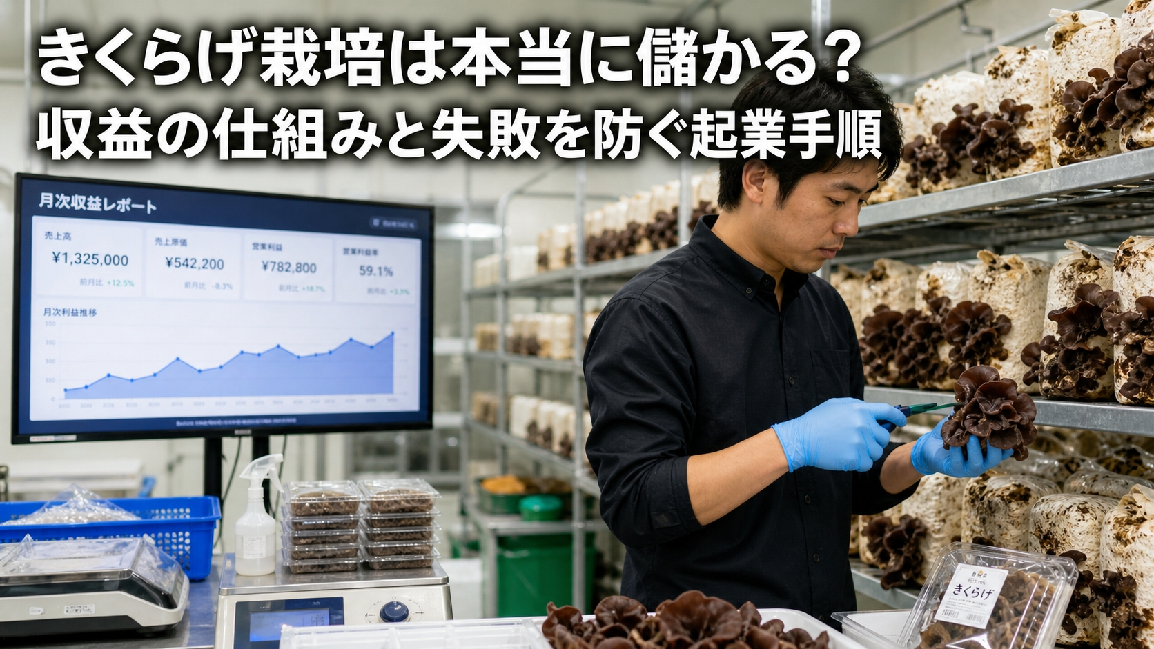 きくらげ栽培は本当に儲かる？収益の仕組みと失敗を防ぐ起業手順