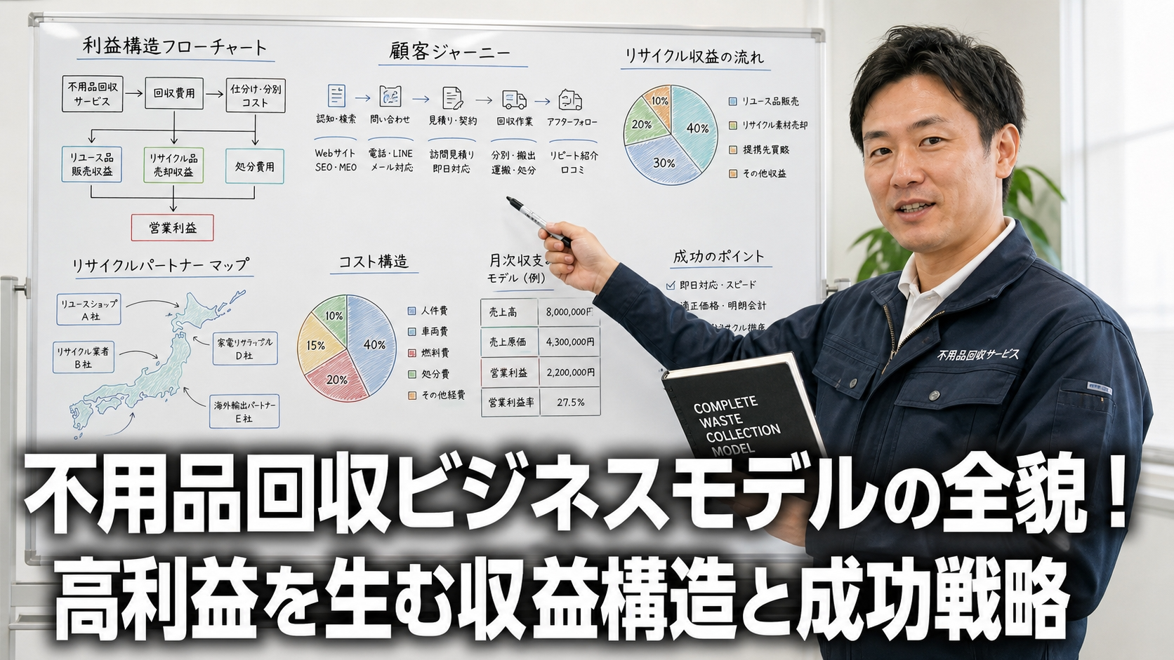 不用品回収ビジネスモデルの全貌！高利益を生む収益構造と成功戦略