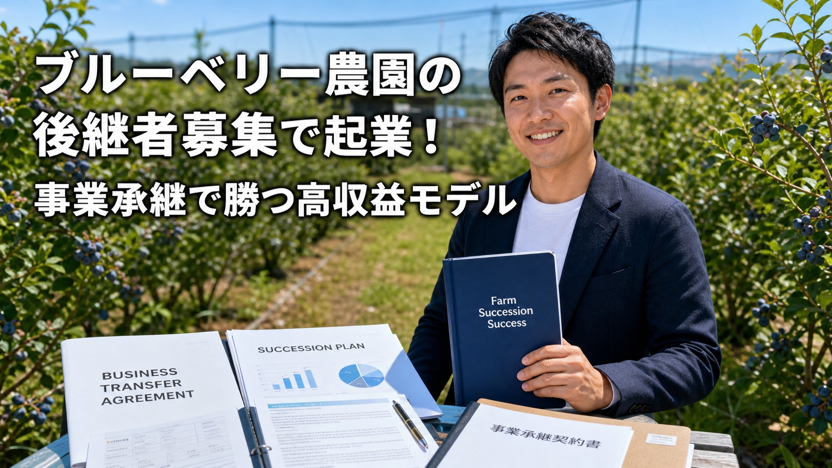 ブルーベリー農園の後継者募集で起業！事業承継で勝つ高収益モデル