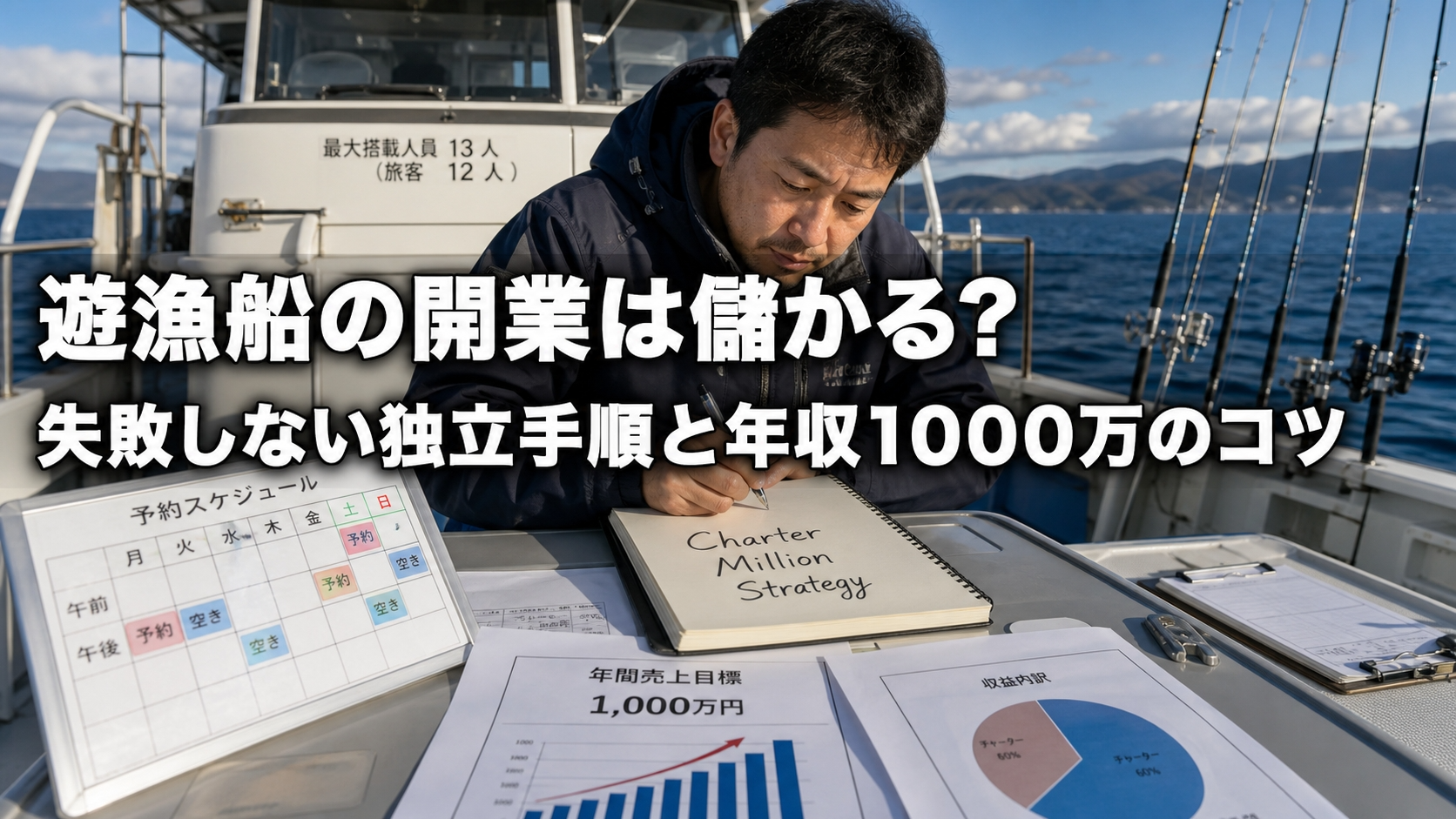 遊漁船の開業は儲かる？失敗しない独立手順と年収1000万のコツ