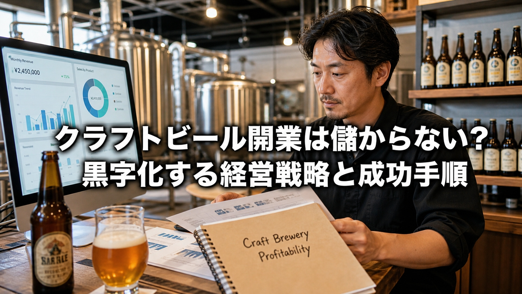クラフトビール開業は儲からない？黒字化する経営戦略と成功手順