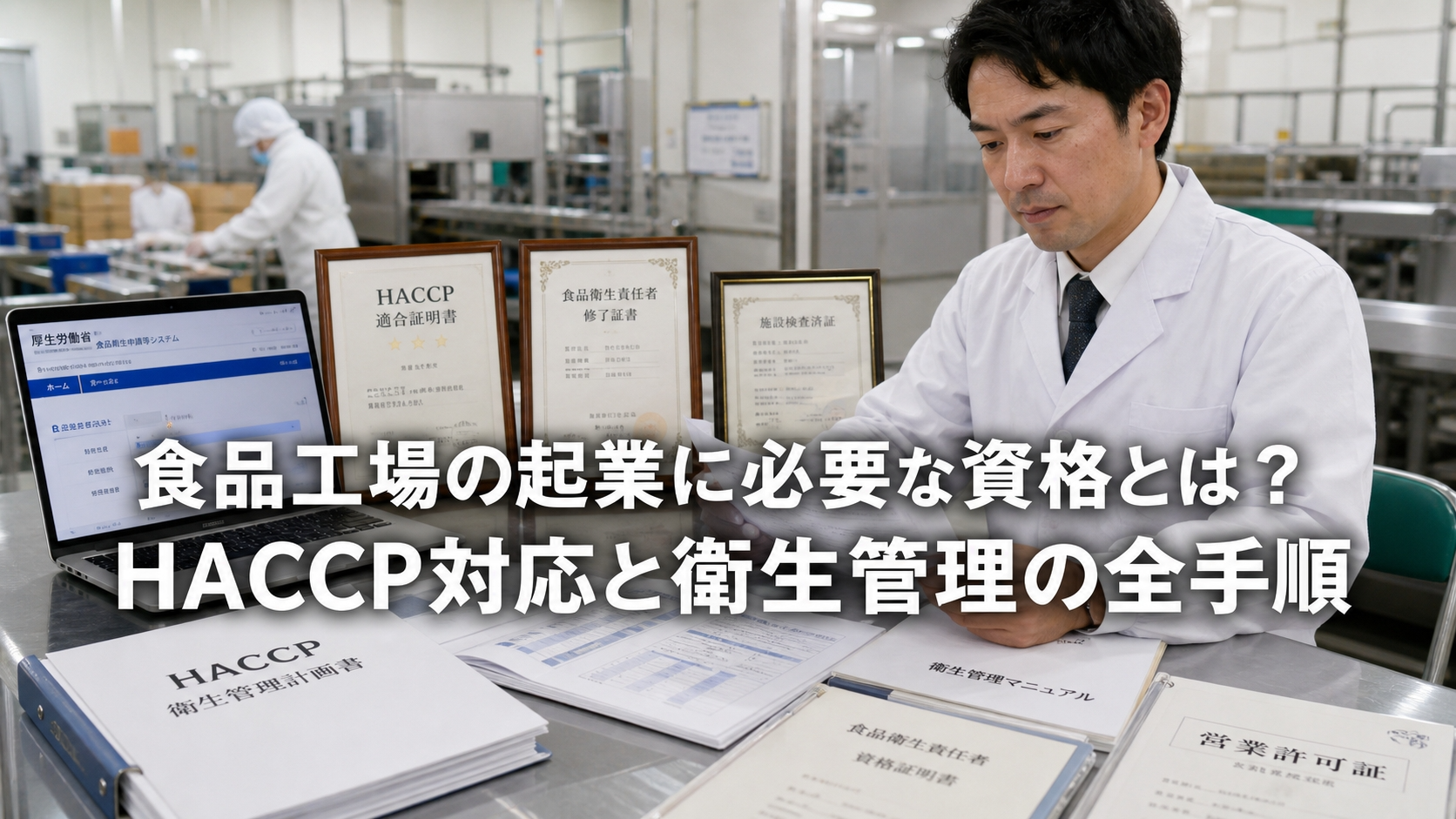 食品工場の起業に必要な資格とは？HACCP対応と衛生管理の全手順