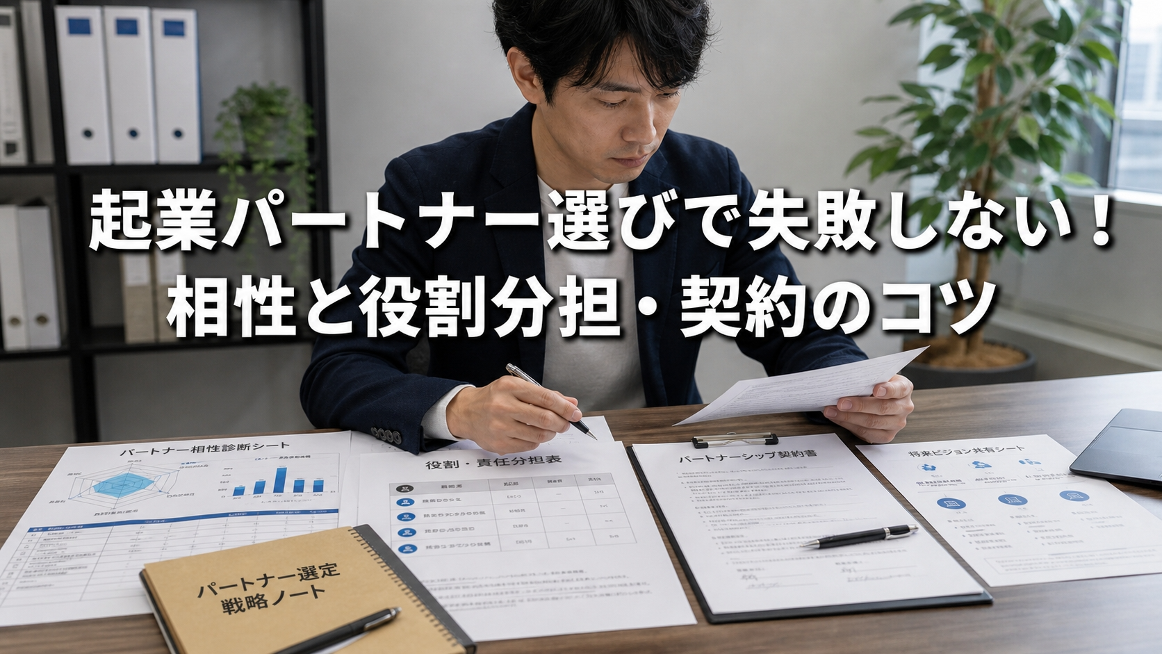 起業パートナー選びで失敗しない！相性と役割分担・契約のコツ
