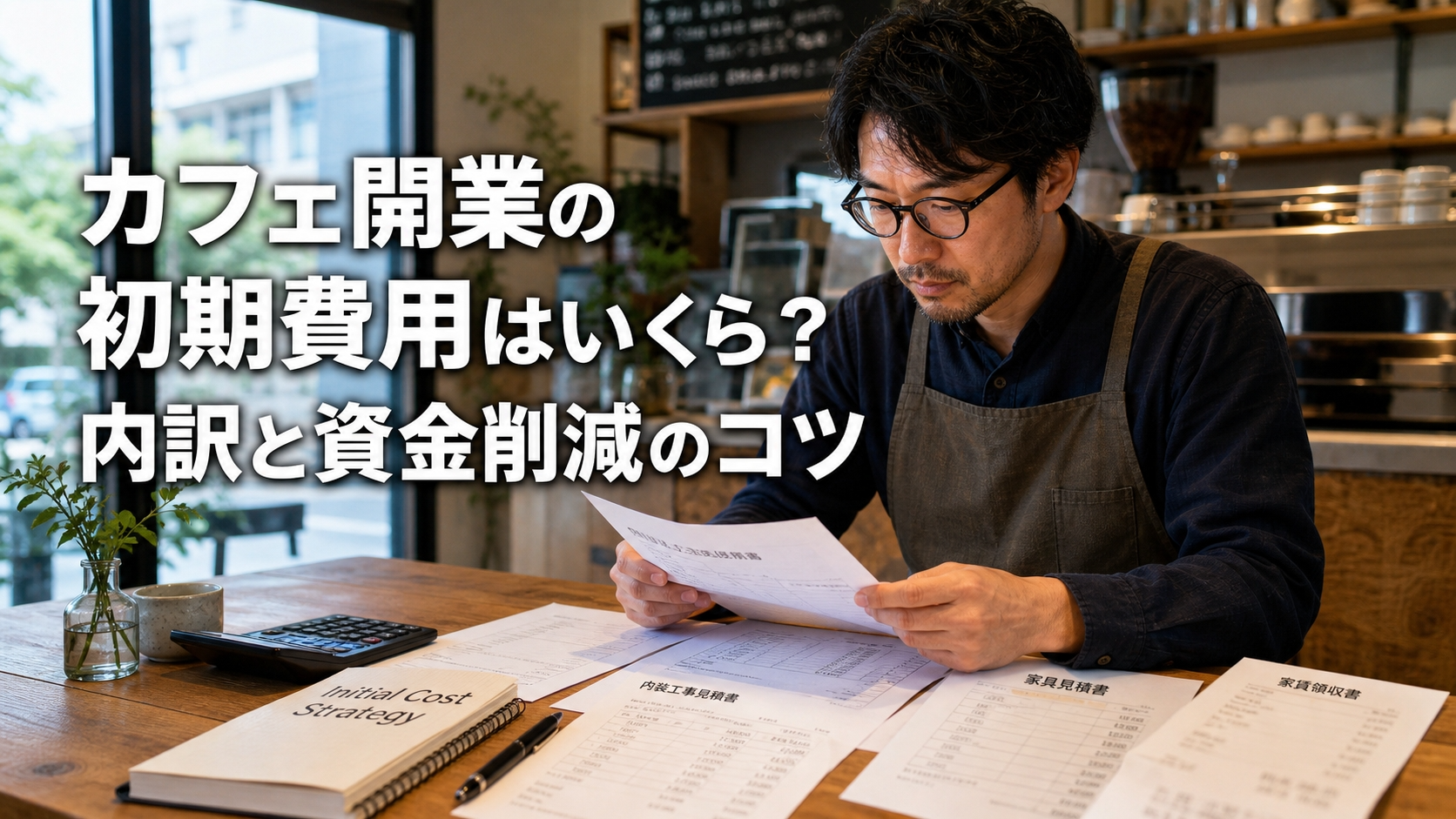 カフェ開業の初期費用はいくら？内訳と資金削減のコツ