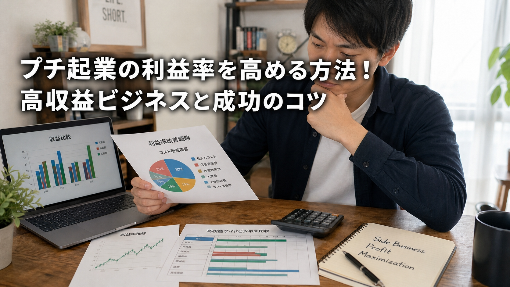 プチ起業の利益率を高める方法！高収益ビジネスと成功のコツ