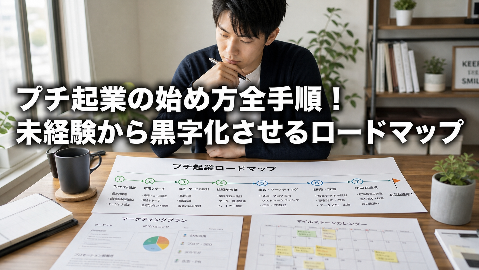 プチ起業の始め方全手順！未経験から黒字化させるロードマップ