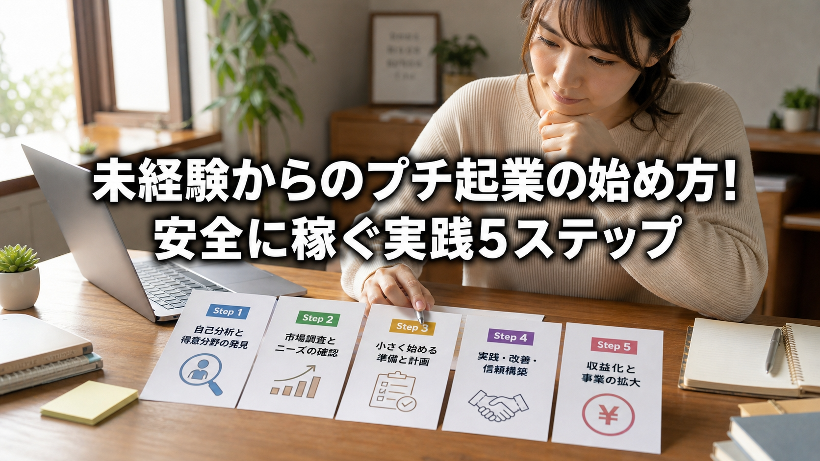 未経験からのプチ起業の始め方！安全に稼ぐ実践5ステップ