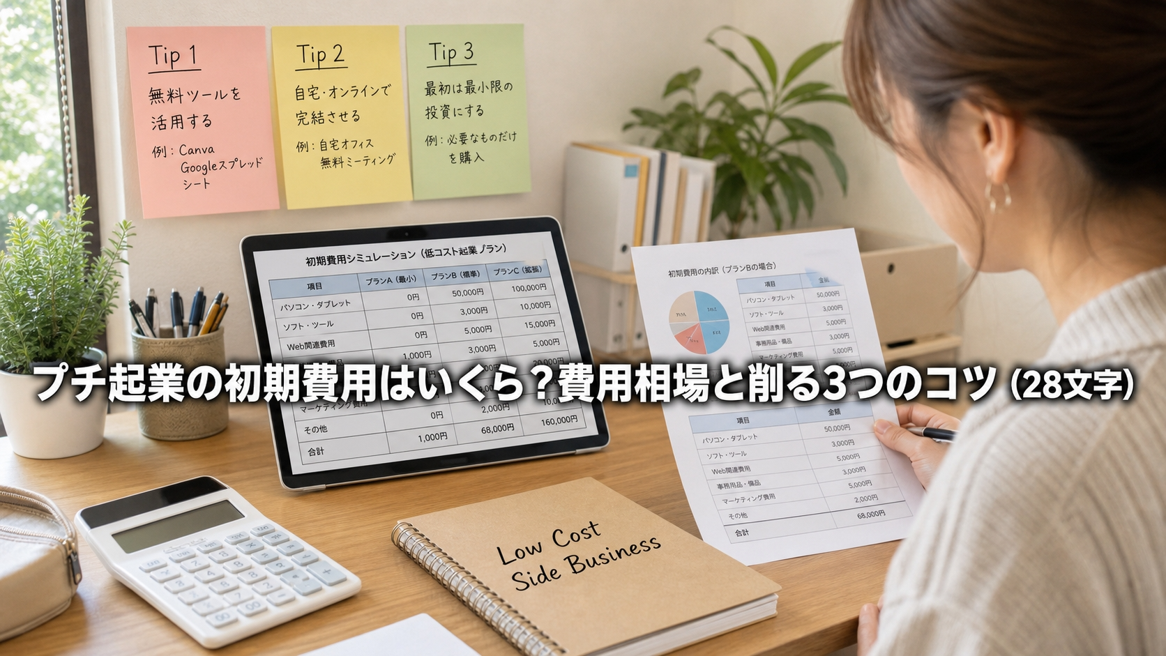 プチ起業の初期費用はいくら？費用相場と削る3つのコツ