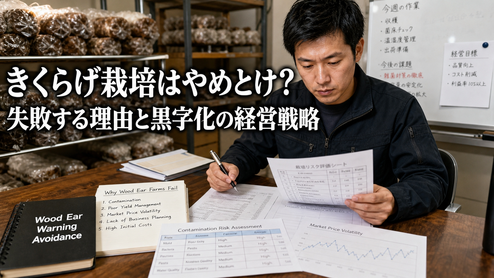 きくらげ栽培はやめとけ？失敗する理由と黒字化の経営戦略