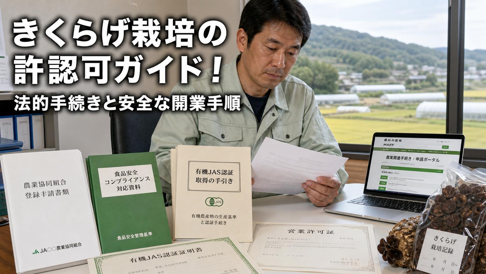 きくらげ栽培の許認可ガイド！法的手続きと安全な開業手順