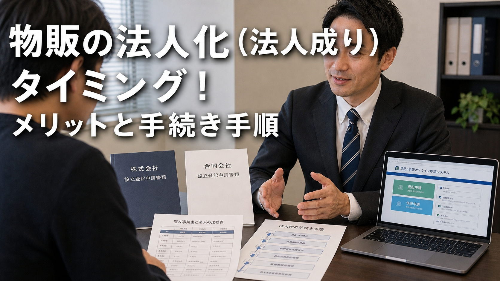 物販の法人化（法人成り）タイミング！メリットと手続き手順