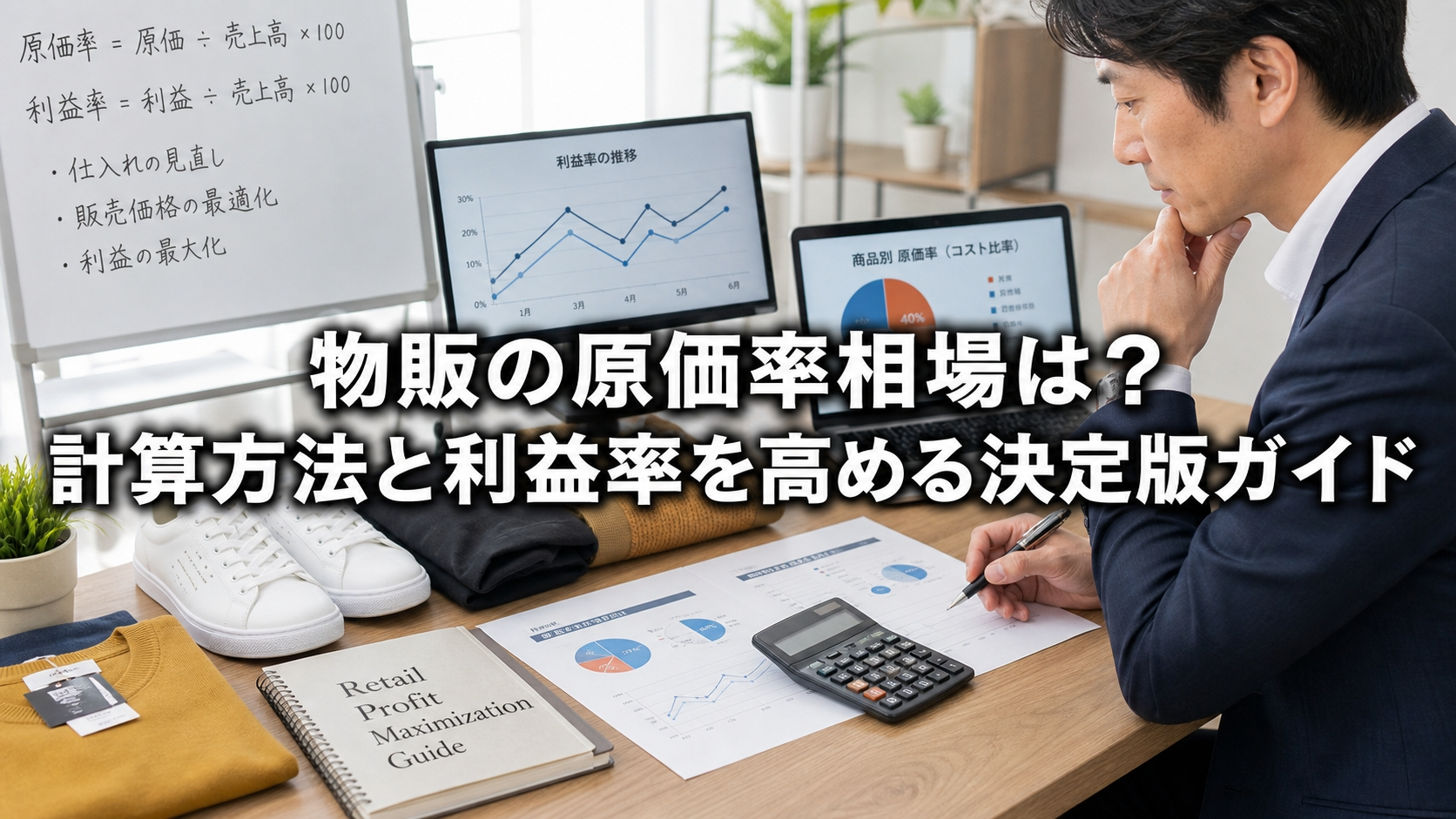 物販の原価率相場は？計算方法と利益率を高める決定版ガイド