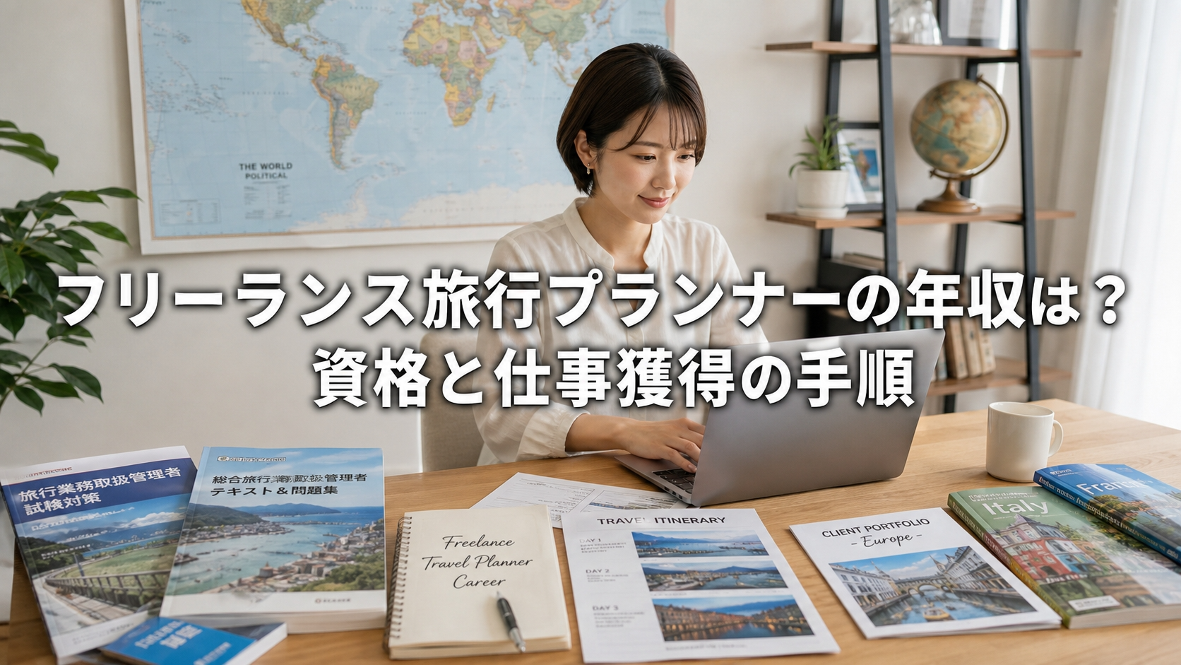 フリーランス旅行プランナーの年収は？資格と仕事獲得の手順