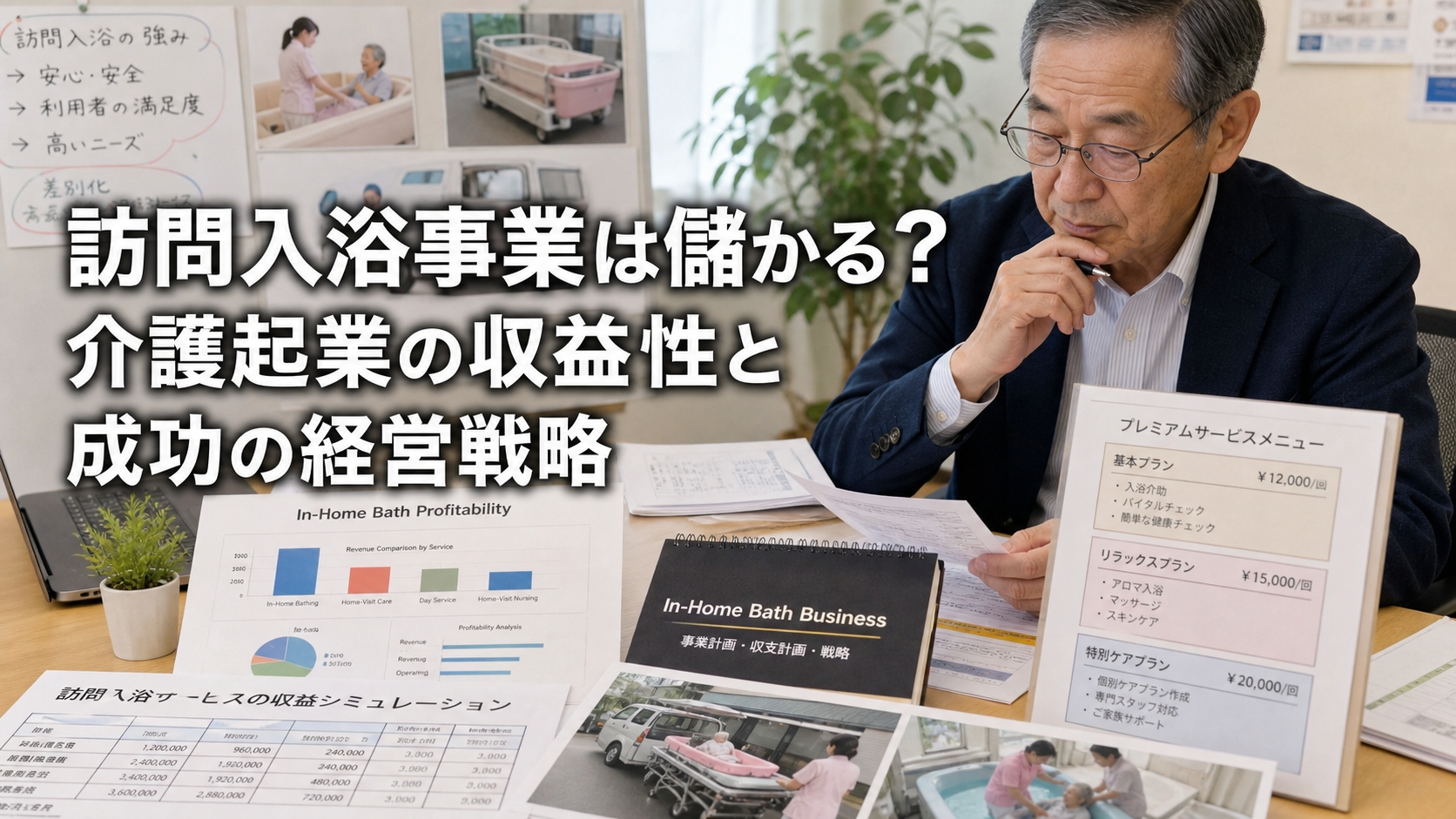 訪問入浴事業は儲かる？介護起業の収益性と成功の経営戦略