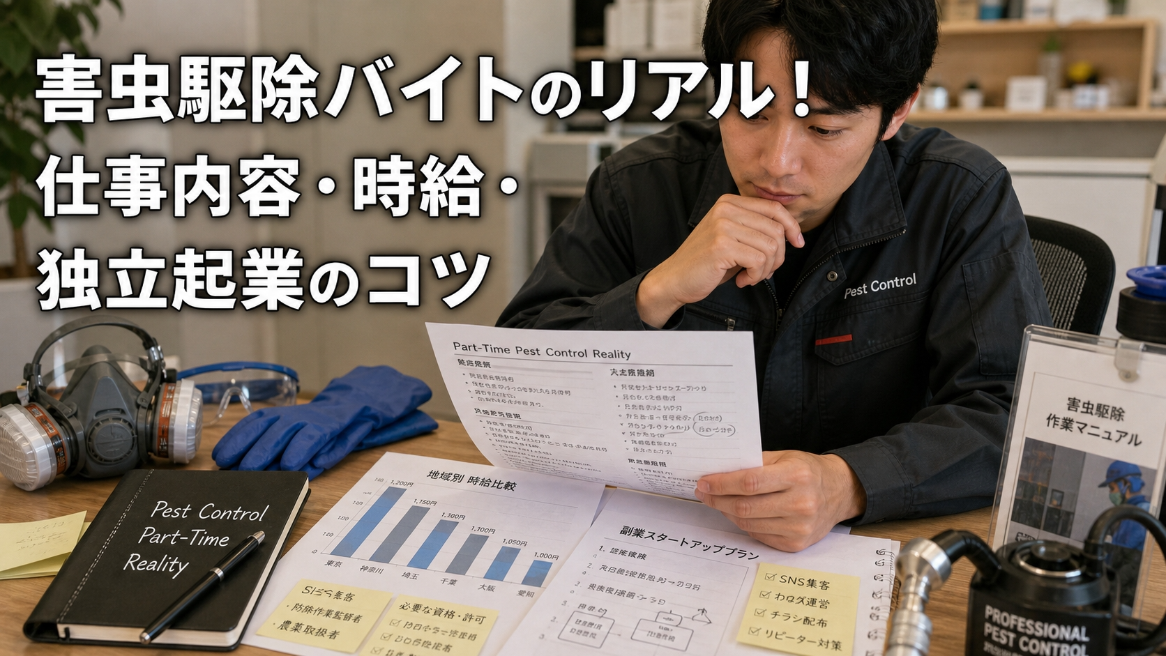 害虫駆除バイトのリアル！仕事内容・時給・独立起業のコツ