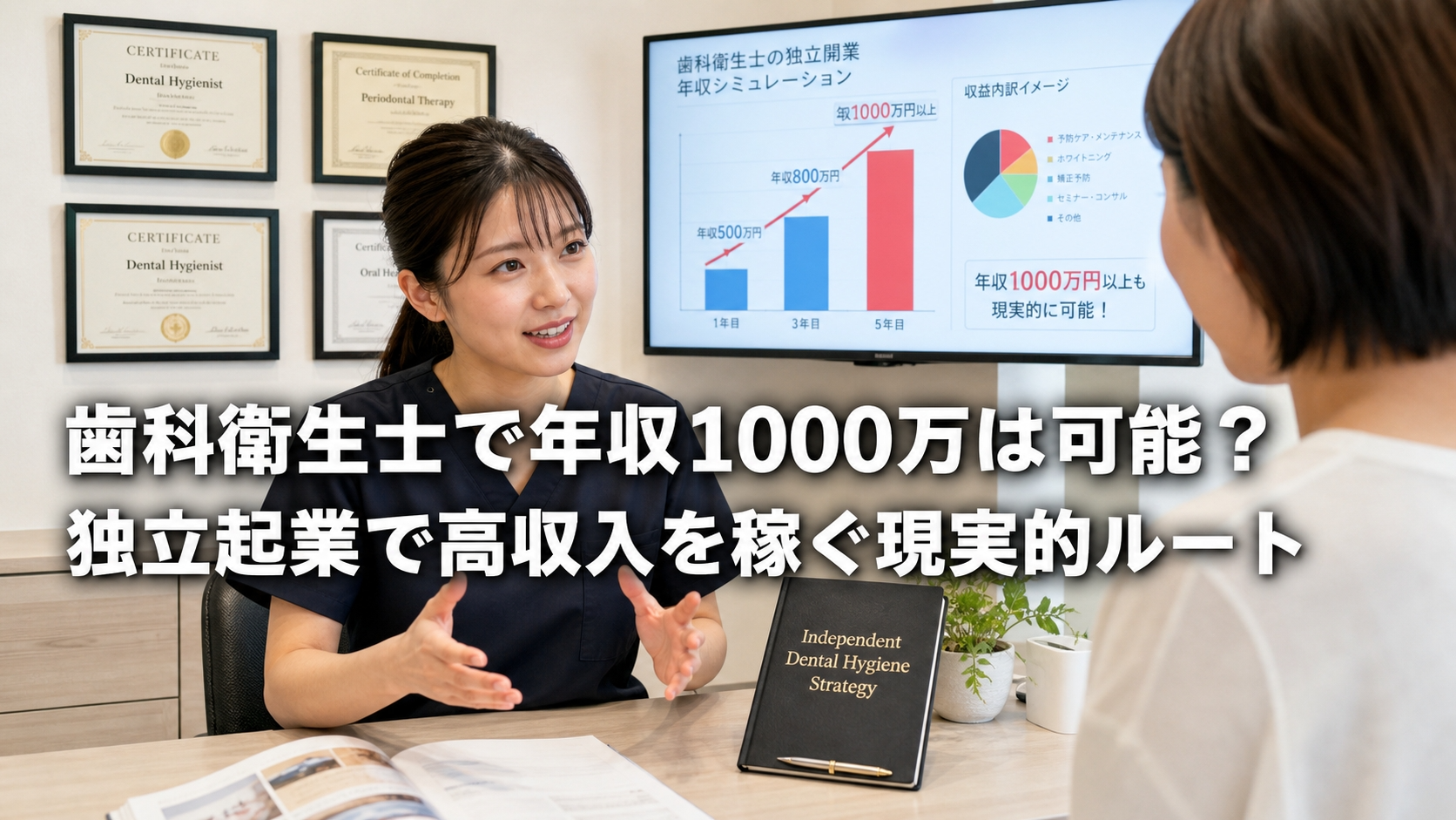 歯科衛生士で年収1000万は可能？独立起業で高収入を稼ぐ現実的ルート