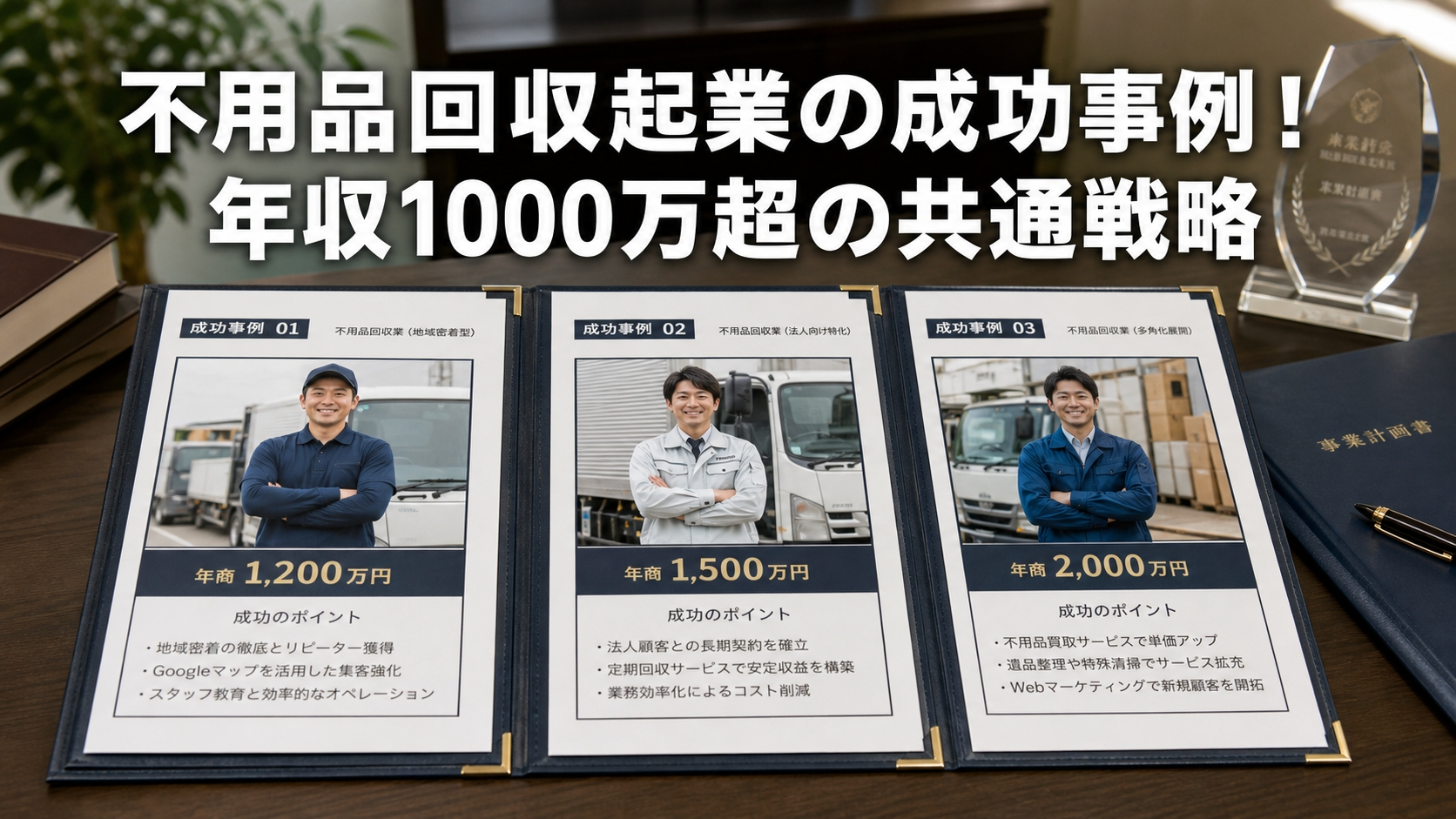 不用品回収起業の成功事例！年収1000万超の共通戦略