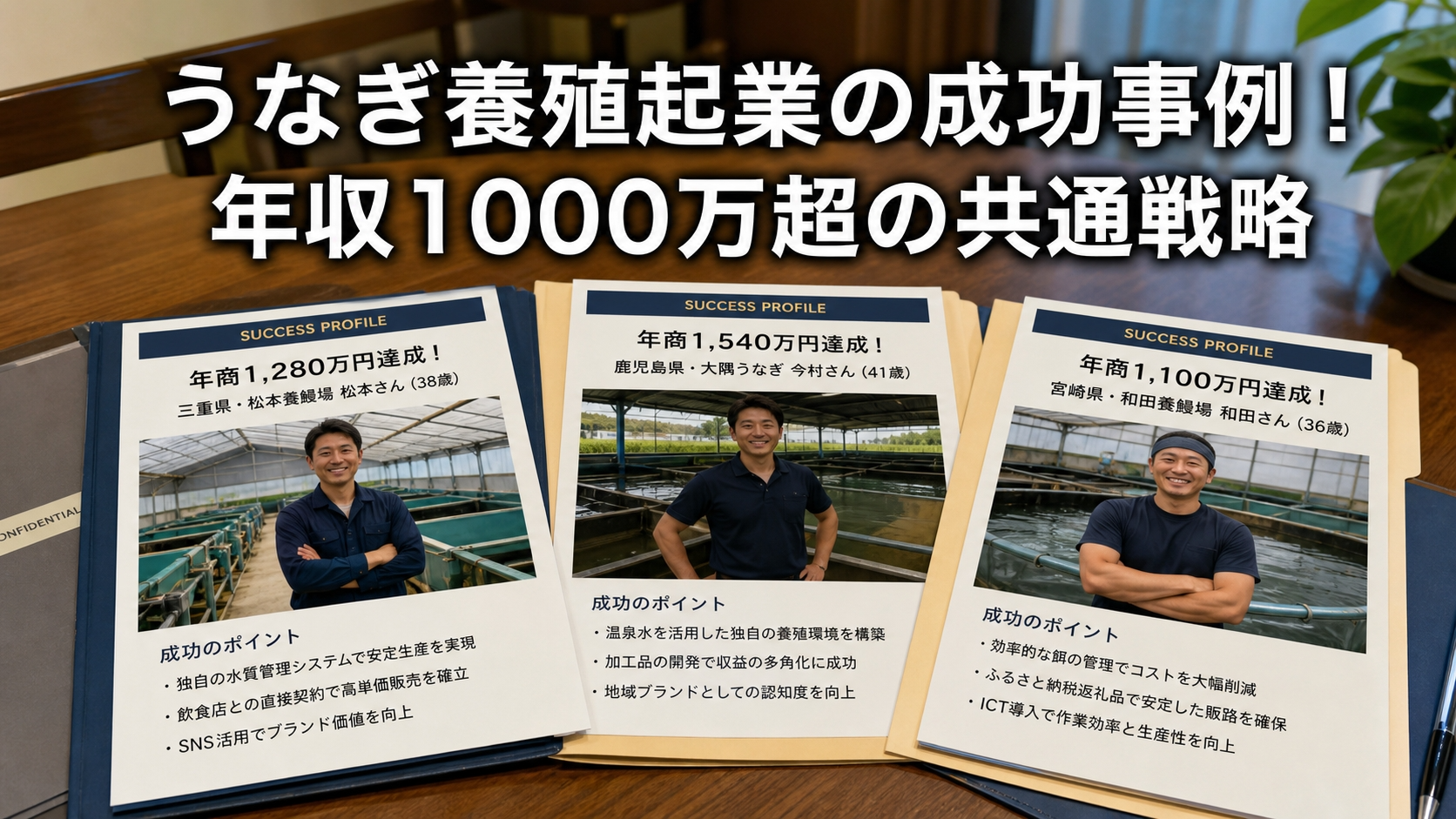 うなぎ養殖起業の成功事例！年収1000万超の共通戦略
