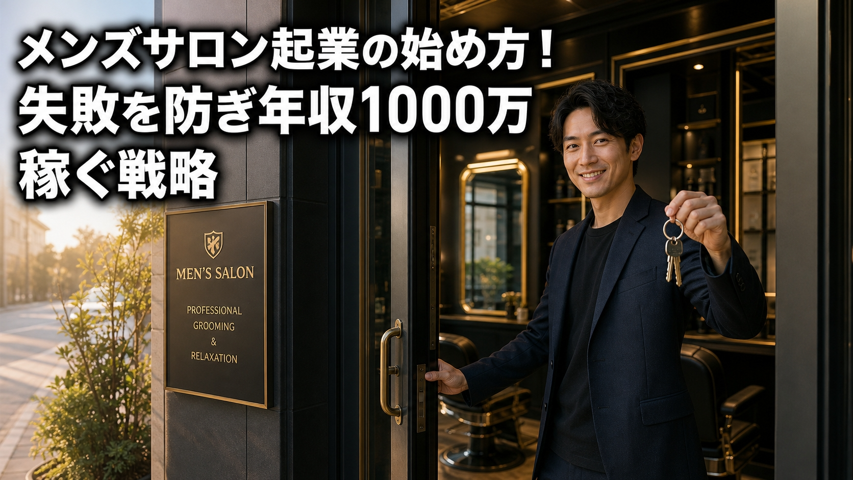 メンズサロン起業の始め方！失敗を防ぎ年収1000万稼ぐ戦略