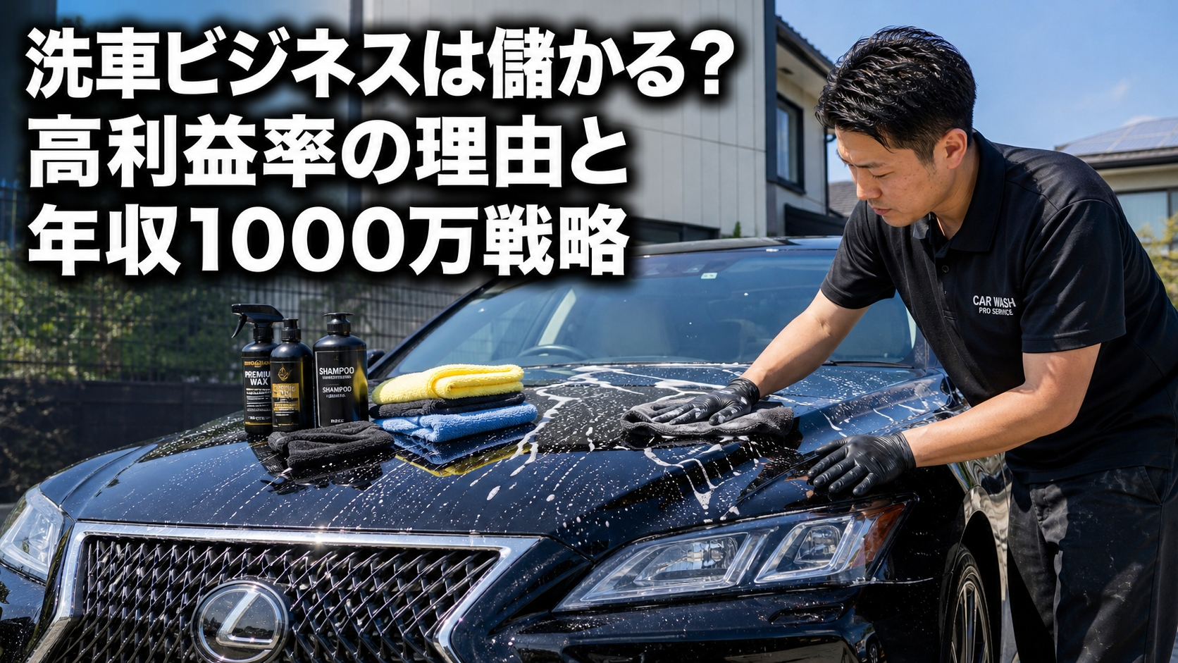 洗車ビジネスは儲かる？高利益率の理由と年収1000万戦略