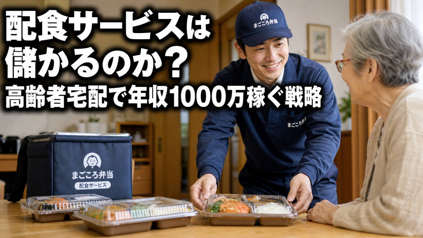 配食サービスは儲かるのか？高齢者宅配で年収1000万稼ぐ戦略