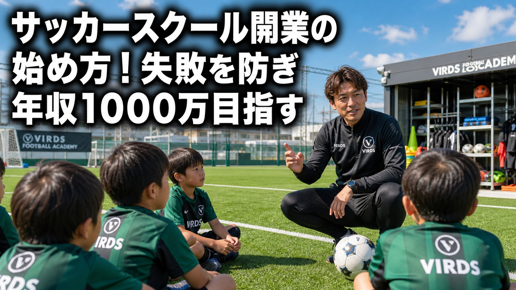 サッカースクール開業の始め方！失敗を防ぎ年収1000万目指す