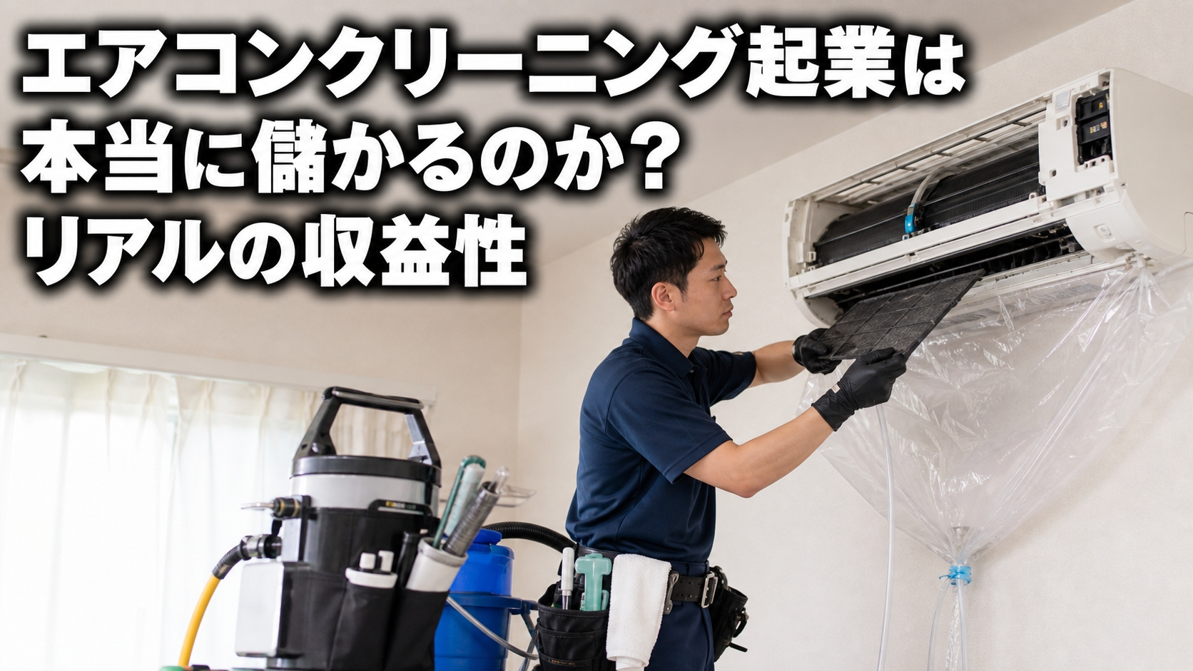 エアコンクリーニング起業は本当に儲かるのか？リアルの収益性