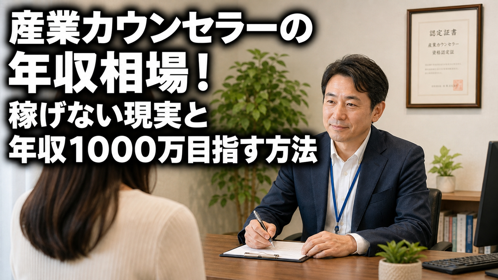 産業カウンセラーの年収相場！稼げない現実と年収1000万目指す方法