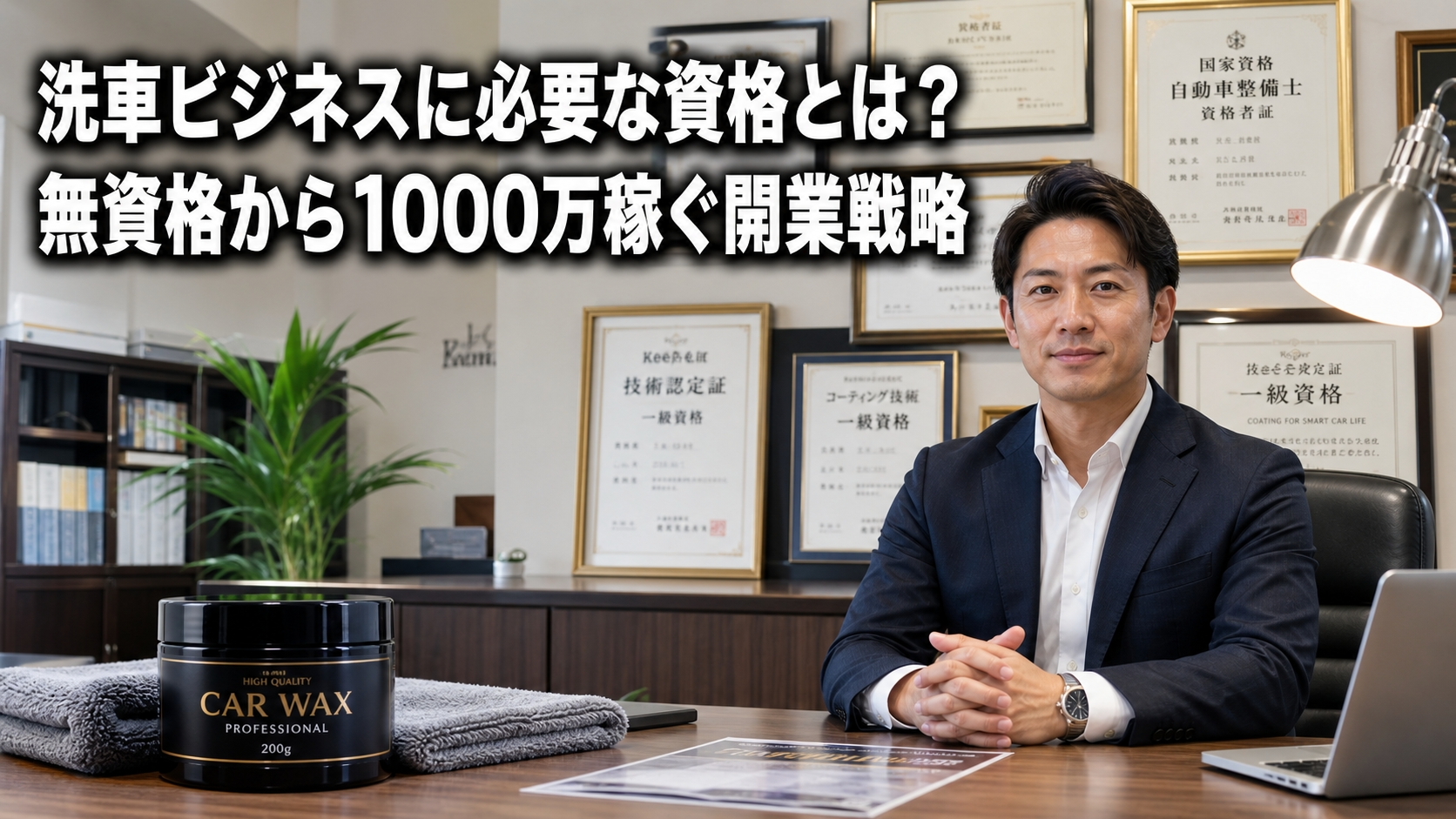 洗車ビジネスに必要な資格とは？無資格から1000万稼ぐ開業戦略
