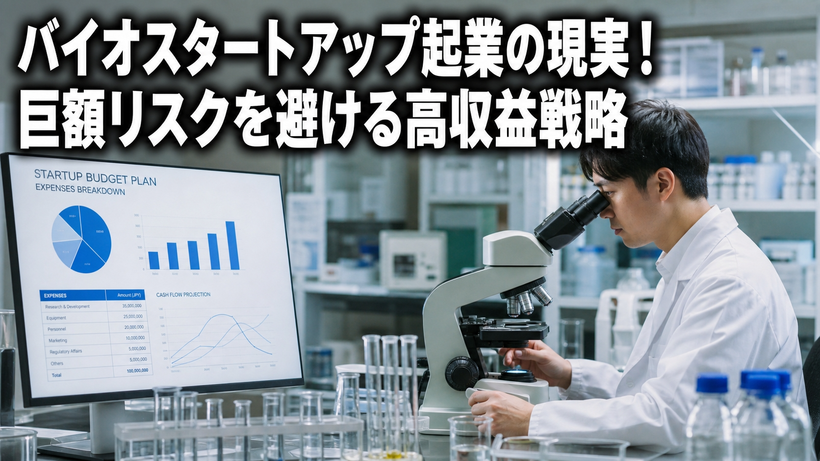 バイオスタートアップ起業の現実！巨額リスクを避ける高収益戦略